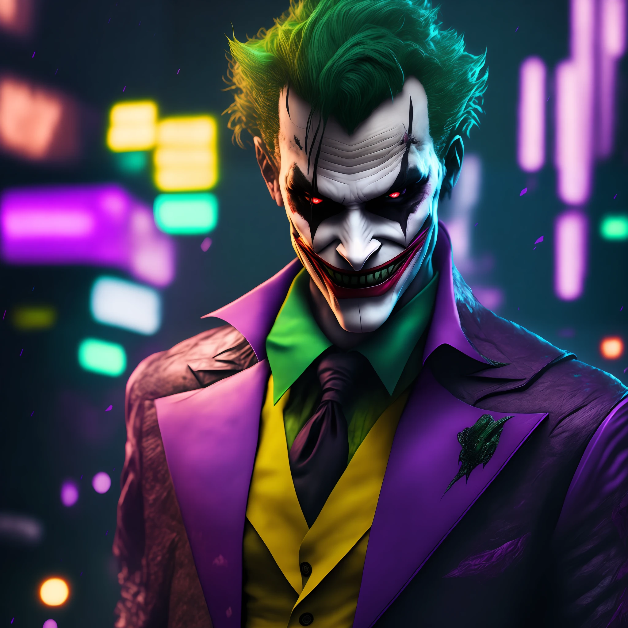 Joker (DC), cyberpunk, 8K