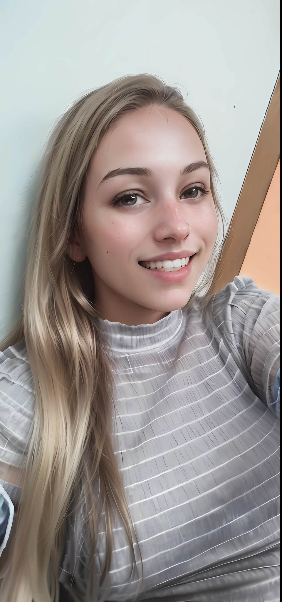 Realistic photo of beautiful girl