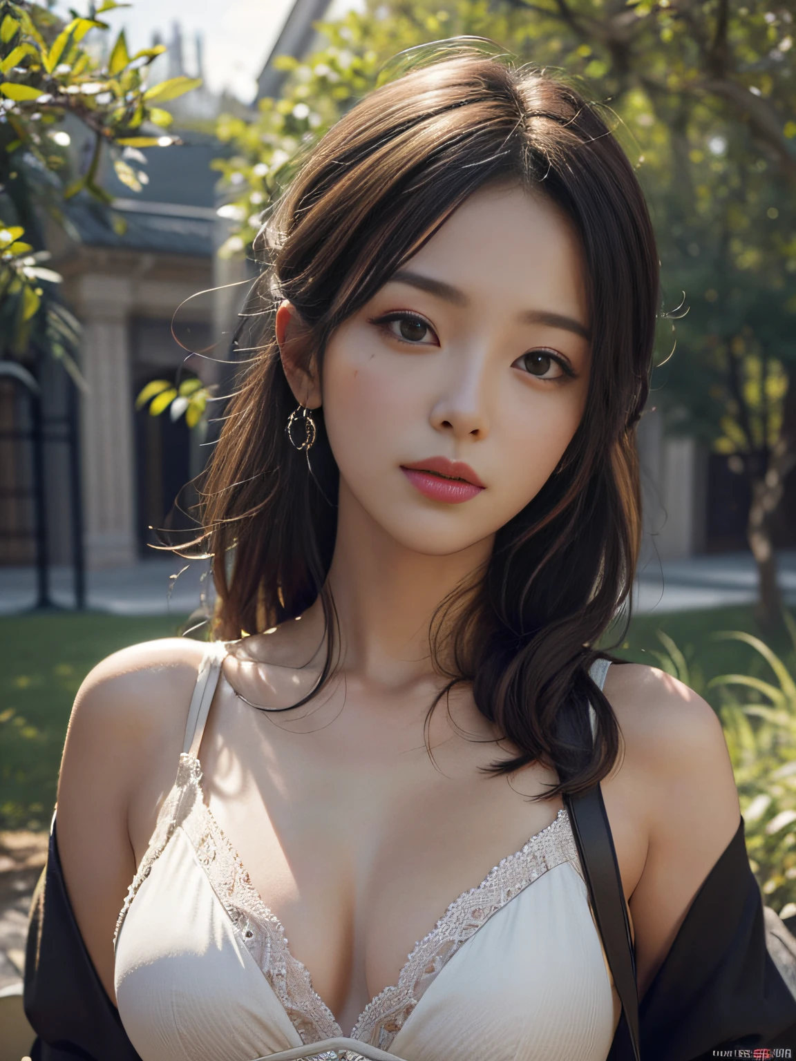 Best Quality, Masterpiece, Ultra High Resolution, (Realistic:1.8), Detailed Skin, (big breasts:1), 比基尼,