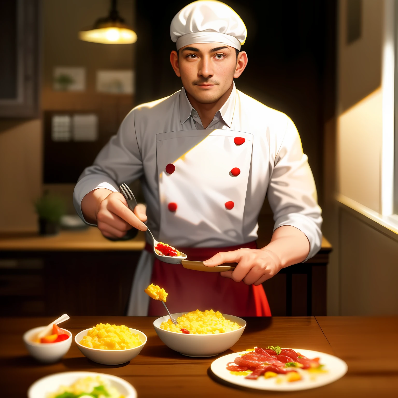 He was a chef from God. And no matter what he cooked — salad, pudding, or even scrambled eggs — he was always good at meat. Juicy, tasty meat.