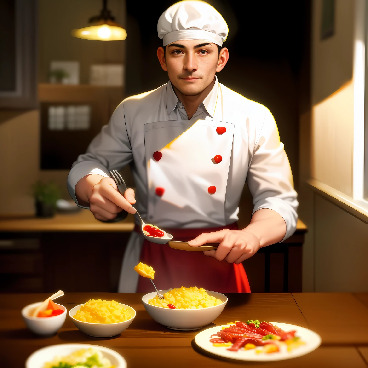 He was a chef from God. And no matter what he cooked — salad, pudding, or even scrambled eggs — he was always good at meat. Juicy, tasty meat.