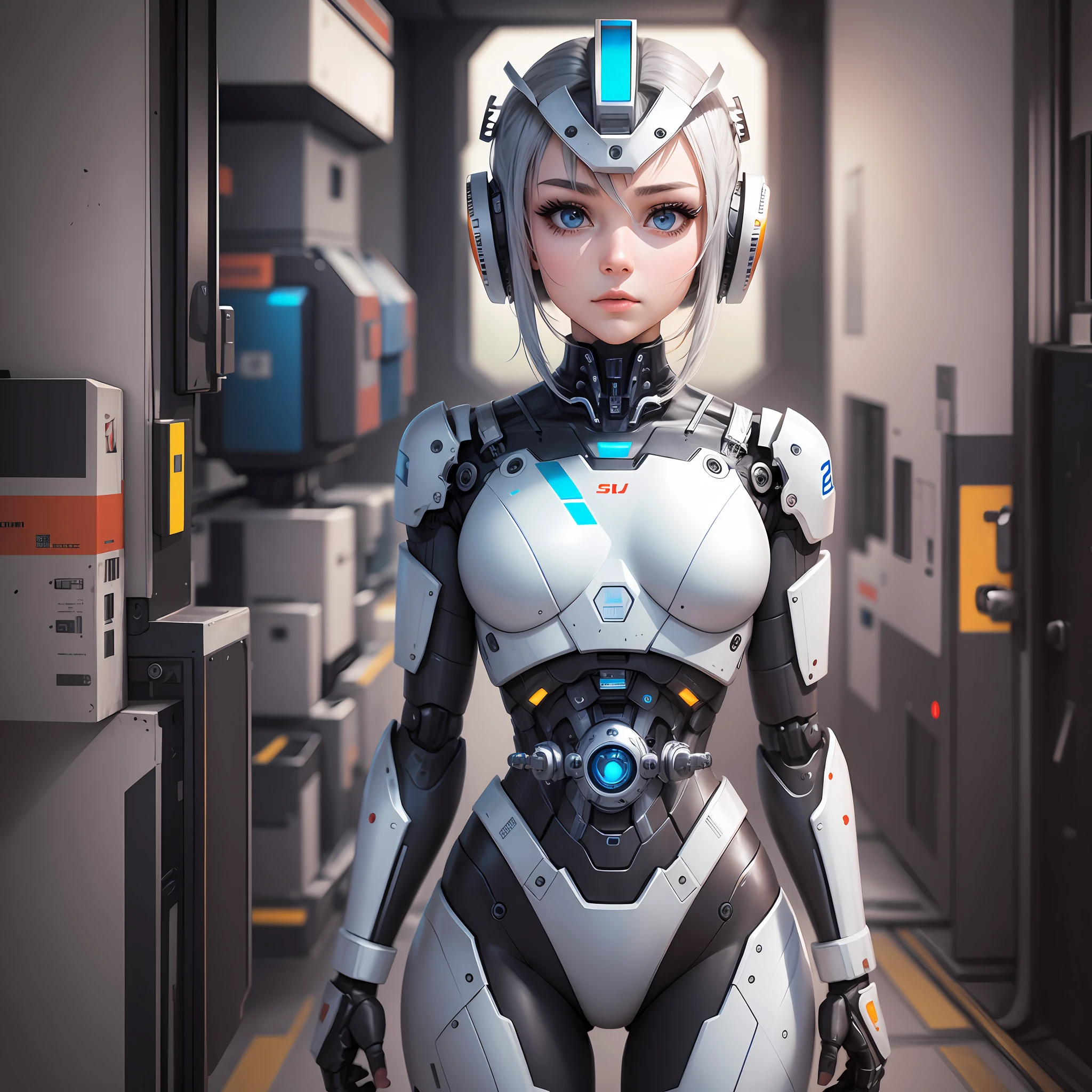 /a half-robot, half-human machine