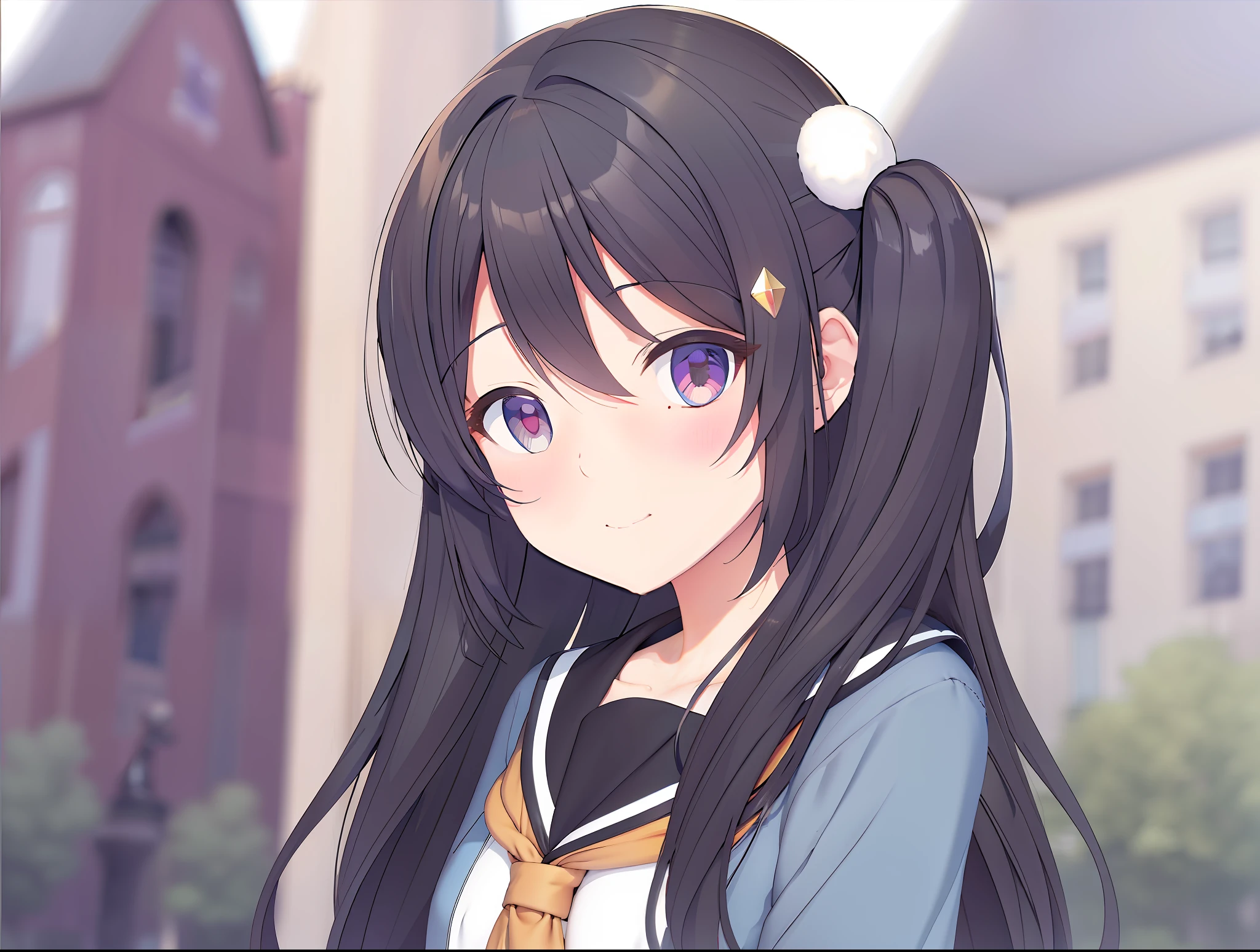 anime girl with long hair and a blue shirt posing for a picture, realistic anime 3 d style, 3 d anime realistic, photorealistic anime, photorealistic anime girl render, smooth anime cg art, anime styled 3d, realistic anime artstyle, anime realism style, anime style. 8k, realistic young anime girl, render of a cute 3d anime girl