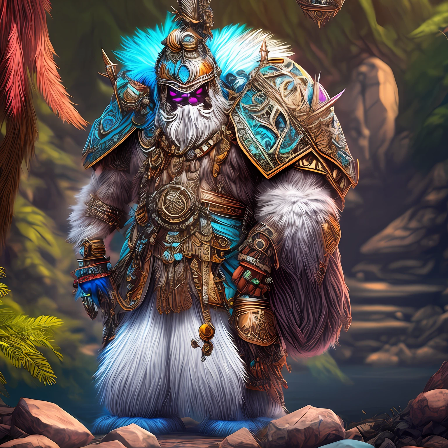 colorpunk AI fantasy yeti --auto --s2