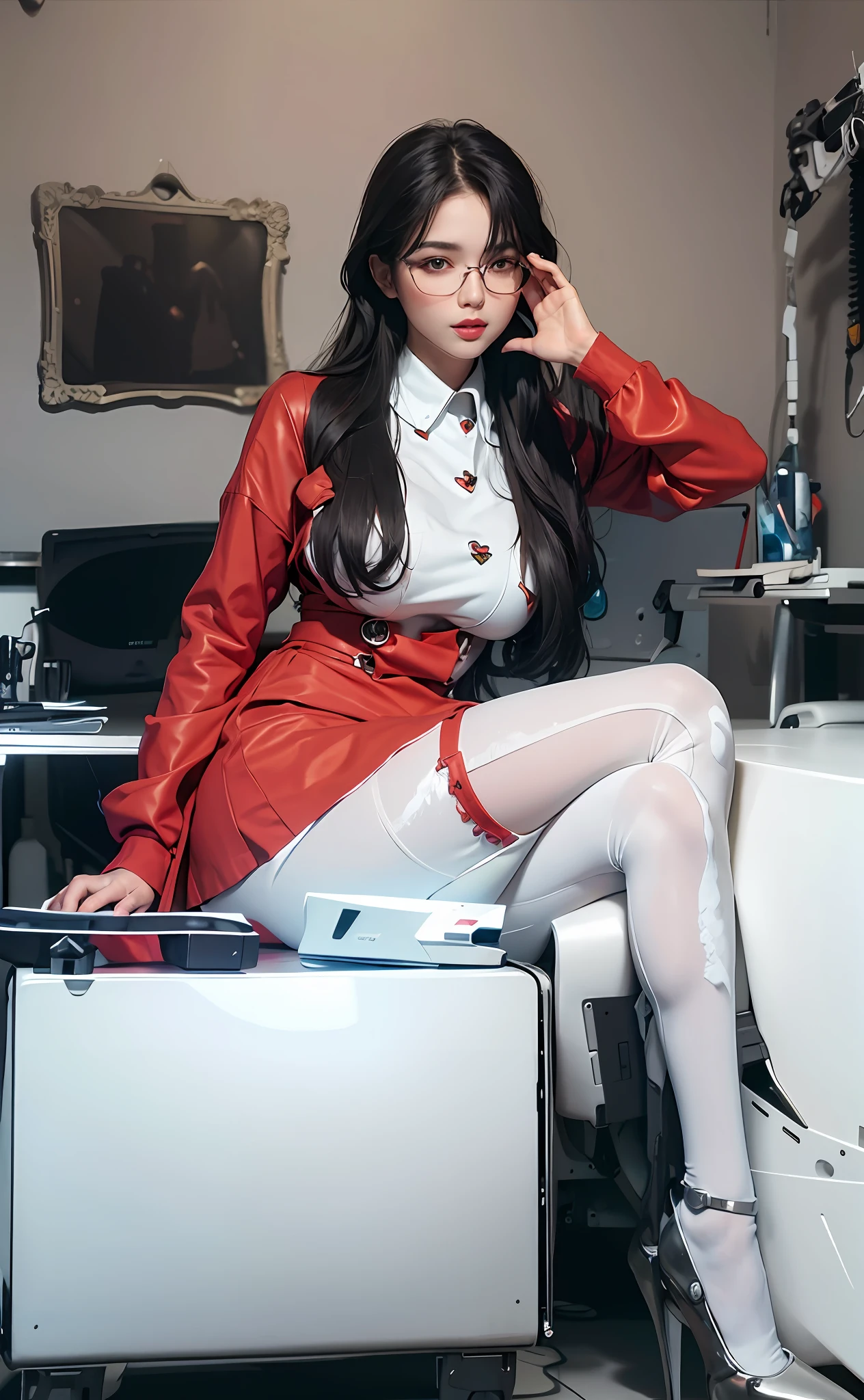black hair, tube top, High quality model women, Huge tits, child face big breasts, Do expressions in bed in heat, Surrealism, lifelike, 8k, super detail, 32K 1 girl, ((big boobs: 1.4)), (long wavy hair), abs, perfect body, Ultra-delicate face, detailed lips, fine eyes, double eyelids, pajamas, in bed, (seductive), ((arousal: 1.5)), ((areola slippery)), (in heat)), (()) sexy girl, busty, beautiful asian girl, gorgeous chinese model, jaw-dropping beauty, girl in mecha network armor, fira white mech, female mecha, mechanized Valkyrie girl, beautiful white girl cyborg, armor girl, wearing sci-fi military armor, sci-fi woman , white futuristic armor, gorgeous female paladin, mechanized soldier girl