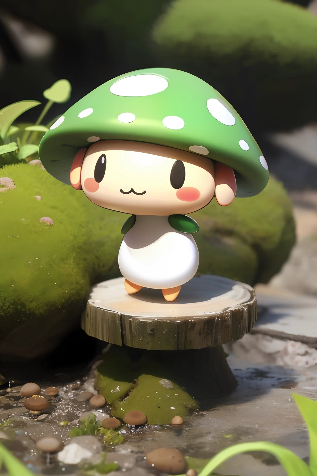 Cute mushroom chibi character