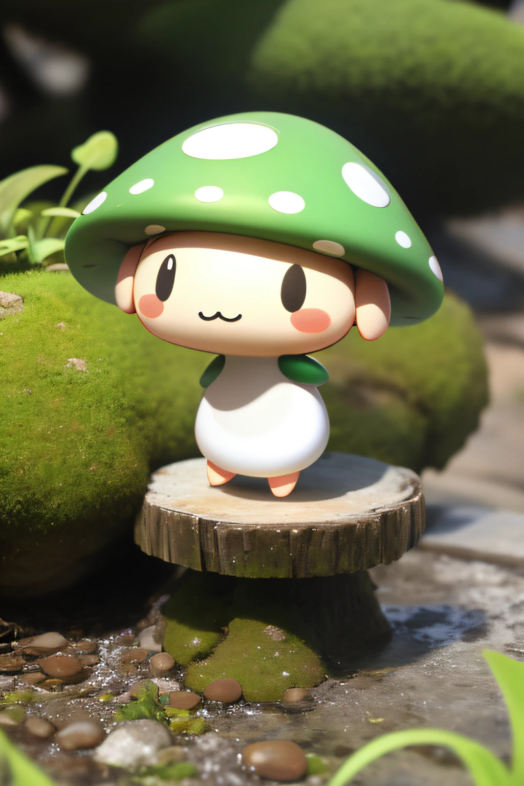 Cute mushroom chibi character