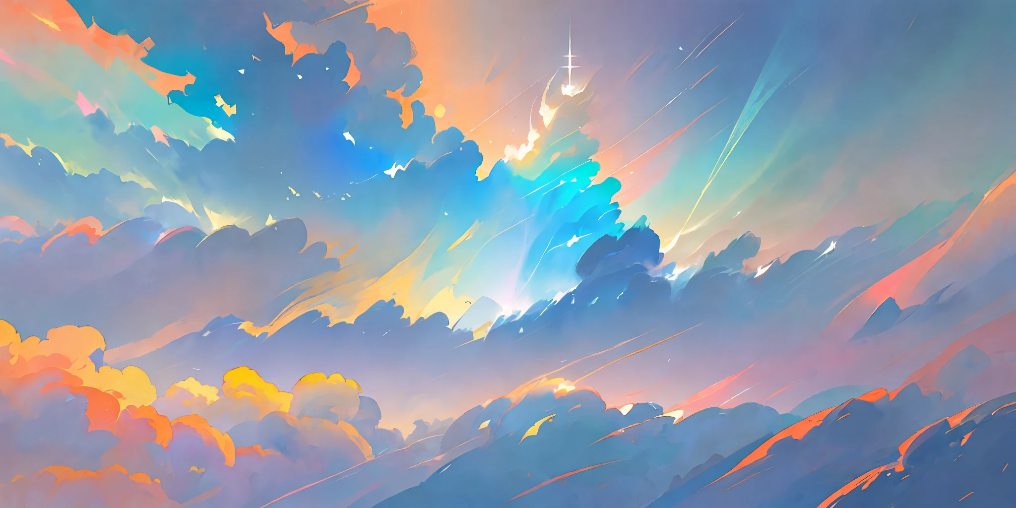 watercolour, digital painting, landscape, Candyland, fading edges, dynamic, freedom, soul, life, sketch, concept art, fading into lines, beautifully colored, excellent composition, gallery artwork, rough finishing, delicate details, sublime, beautiful diffused lighting, apparent brush strokes, harmonious forms, awe-inspiring, magnificent, outstanding art,