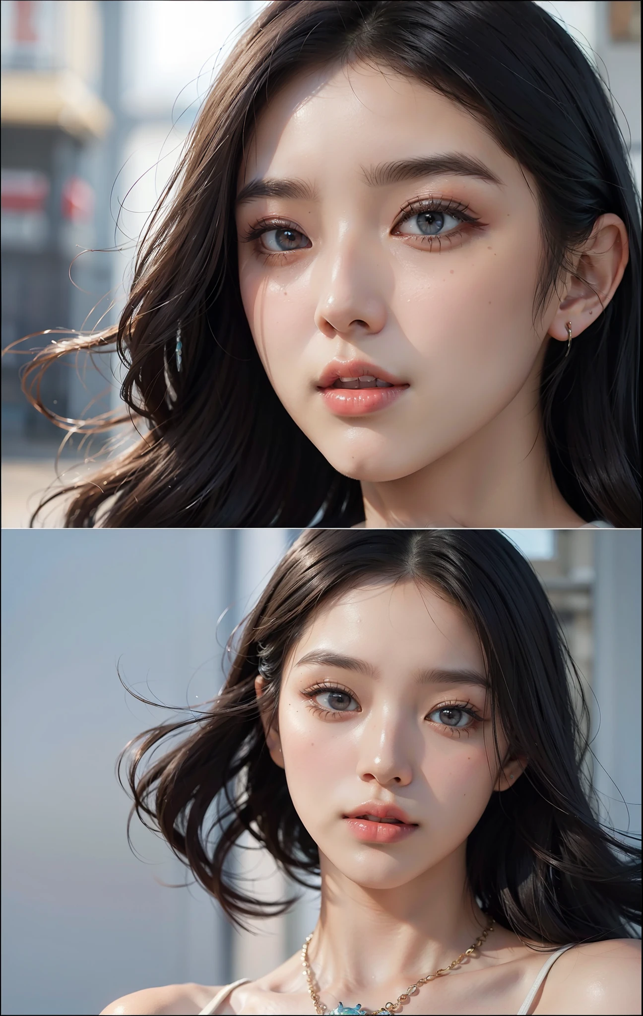 A Korean model, Instagram influencer style, charming temperament, confident smile, fashion styling, generous posture, slender body, tall height, delicate skin, elegant manners, sporty style, natural body language, feminine curves, natural hairstyle, beautiful face, professional model, cool expression, fashion matching, personality style, natural makeup, soft eyes, natural light and shadow, aesthetic proportions, elegant movements, delicate gestures, energetic, glamorous, fashion attitude, stretch posture, elegant demeanor, professional posture, natural posture, sultry eyes, comprehensive angle, beautiful model, exquisite composition, fashion matching, dazzling clothing, tall figure, natural posture, charming smile, confident temperament, delicate skin, beautiful complexion, soft light and shadow, dynamic layout, smooth lines, perspective effect, fine texture, rich color, color balance, texture gradation, soft shadows, brilliant colors, eye attraction, grab the focus, detail rendering, vivid expressions, sharp edges, natural light, fine rendering, hd details, vivid colors, Delicate texture, Elegant posture, Cool styling, Fashion attitude, Professional posture, Feminine curves, Natural hairstyle, Soft eyes, Natural body language, Natural makeup, Elegant style, Professional model, Cool expression, Energetic, Ultra HD, fair and delicate skin, HD details, realistic effects, exquisite pictures, high-precision texture maps, real and fine detail depiction, realistic character skin texture, sharp contrast, saturated colors, alternating cold and warm, strong contrast of warm and cold tones, bright and bright primary colors, Gradient color flow, delicate makeup, long eyelashes, beautiful pupils, watery eye color, 8K, best lighting, best shadow, long leg visual effect, leg line accent, cool reflective material navy blue jacket, pink T-shirt, beige straight pants, Balenciaga sneakers, Paris Chaumet ring, Bulgari necklace, sports watch, high ponytail, exquisite makeup, full body
