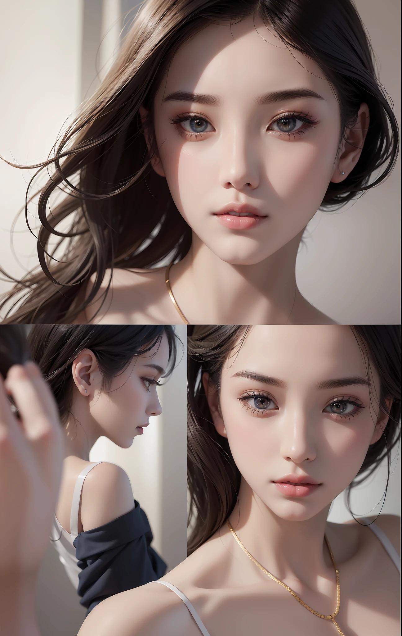 A Korean model, Instagram influencer style, charming temperament, confident smile, fashion styling, generous posture, slender body, tall height, delicate skin, elegant manners, sporty style, natural body language, feminine curves, natural hairstyle, beautiful face, professional model, cool expression, fashion matching, personality style, natural makeup, soft eyes, natural light and shadow, aesthetic proportions, elegant movements, delicate gestures, energetic, glamorous, fashion attitude, stretch posture, elegant demeanor, professional posture, natural posture, sultry eyes, comprehensive angle, beautiful model, exquisite composition, fashion matching, dazzling clothing, tall figure, natural posture, charming smile, confident temperament, delicate skin, beautiful complexion, soft light and shadow, dynamic layout, smooth lines, perspective effect, fine texture, rich color, color balance, texture gradation, soft shadows, brilliant colors, eye attraction, grab the focus, detail rendering, vivid expressions, sharp edges, natural light, fine rendering, hd details, vivid colors, Delicate texture, Elegant posture, Cool styling, Fashion attitude, Professional posture, Feminine curves, Natural hairstyle, Soft eyes, Natural body language, Natural makeup, Elegant style, Professional model, Cool expression, Energetic, Ultra HD, fair and delicate skin, HD details, realistic effects, exquisite pictures, high-precision texture maps, real and fine detail depiction, realistic character skin texture, sharp contrast, saturated colors, alternating cold and warm, strong contrast of warm and cold tones, bright and bright primary colors, Gradient color flow, delicate makeup, long eyelashes, beautiful pupils, watery eye color, 8K, best lighting, best shadow, long leg visual effect, leg line emphasis, cool reflective material navy blue coat, white lace top, super shorts, Balenciaga sneakers, Paris Chaumet ring, Bulgari necklace, sports watch, high ponytail, beautiful makeup, full body photo,