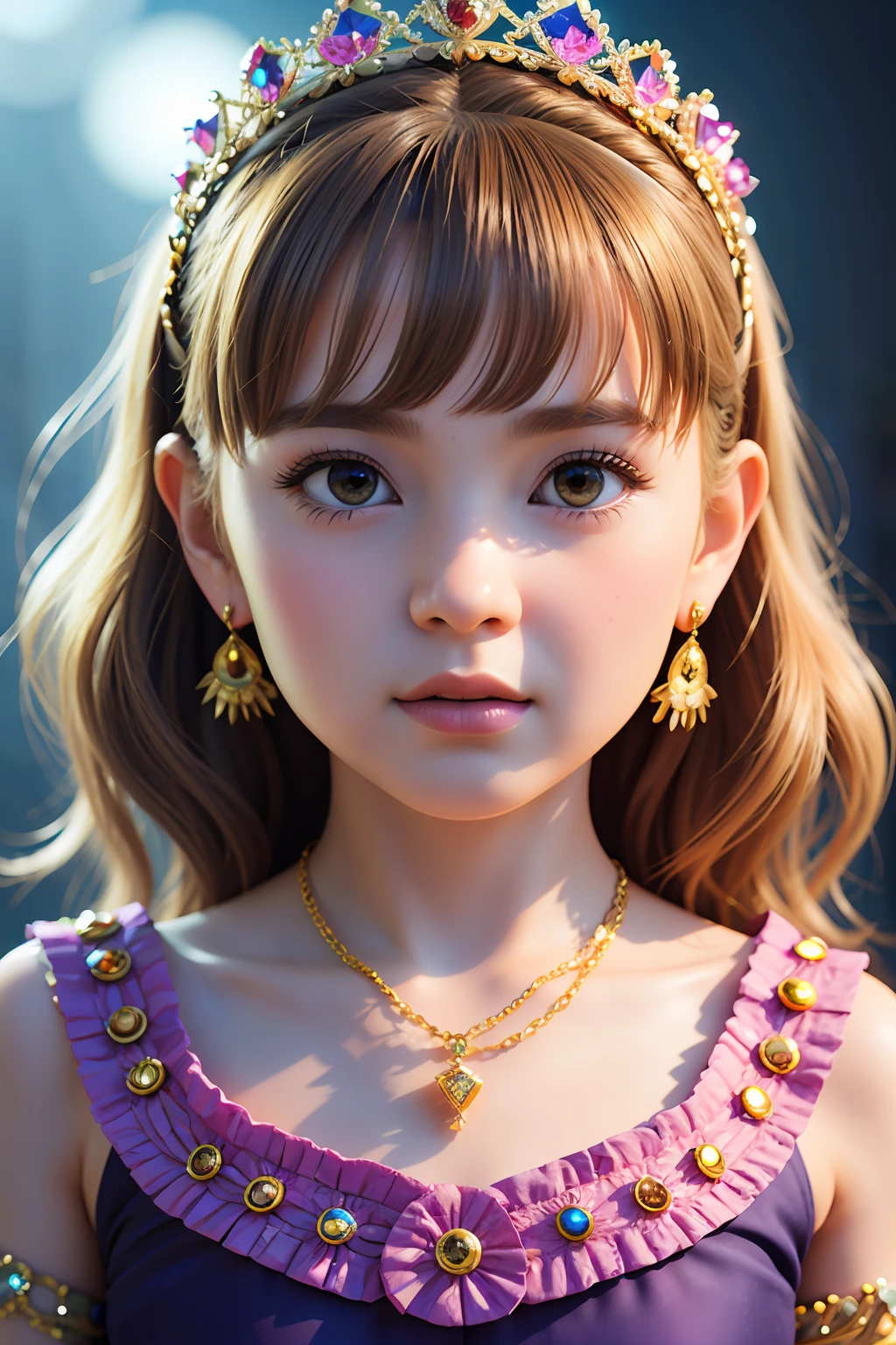 Transform this image from the link into a princess-style 3d character. 8k high definition image https://i.postimg.cc/JnCJpJ81/FB-IMG-1685736276717.jpg