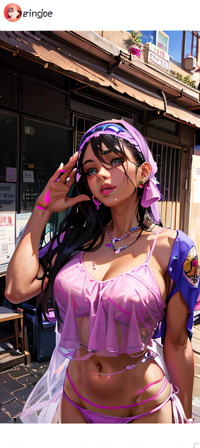 Remove frame, Arafed woman in pink bikini with black headband, violet myers, beautiful angle, cute bikini, demi rose, she's in my bed in bikini, in bikini, instagram model, bikini model, mia khalifa, profile picture, profile picture, bralette, deep bikini, profile picture, 18 years old, tan, cute woman