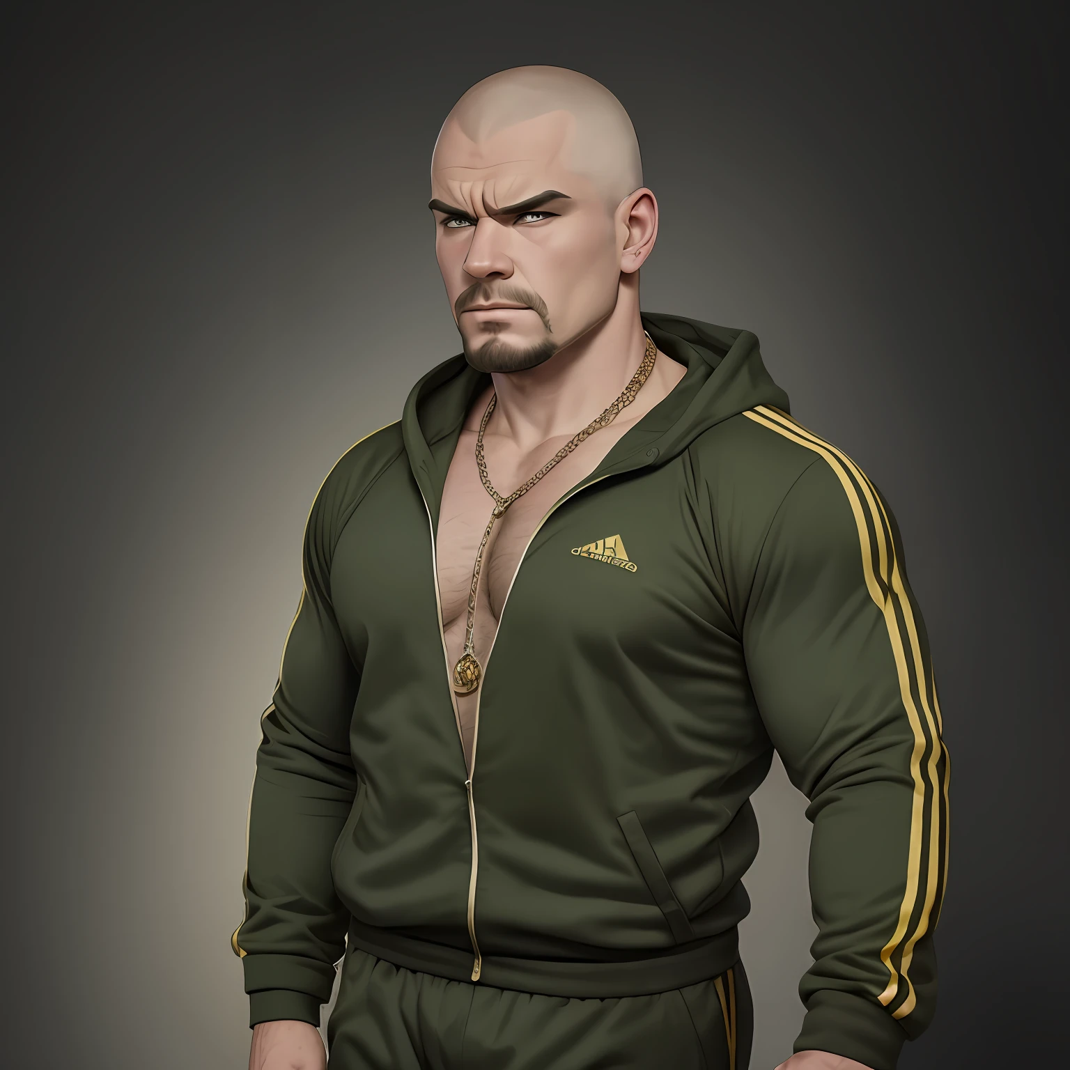 Tomka was a short man of a little man of a little sixty at most but he was very massive. His low-eyebrow face and shaved head added to the violence of his attitude, which he accentuated by a Belarusian action movie character. He was wearing a tracksuit, but it was not a pitiful counterfeit and the gold rings and necklaces, which he ostensibly wore, were perfectly true.