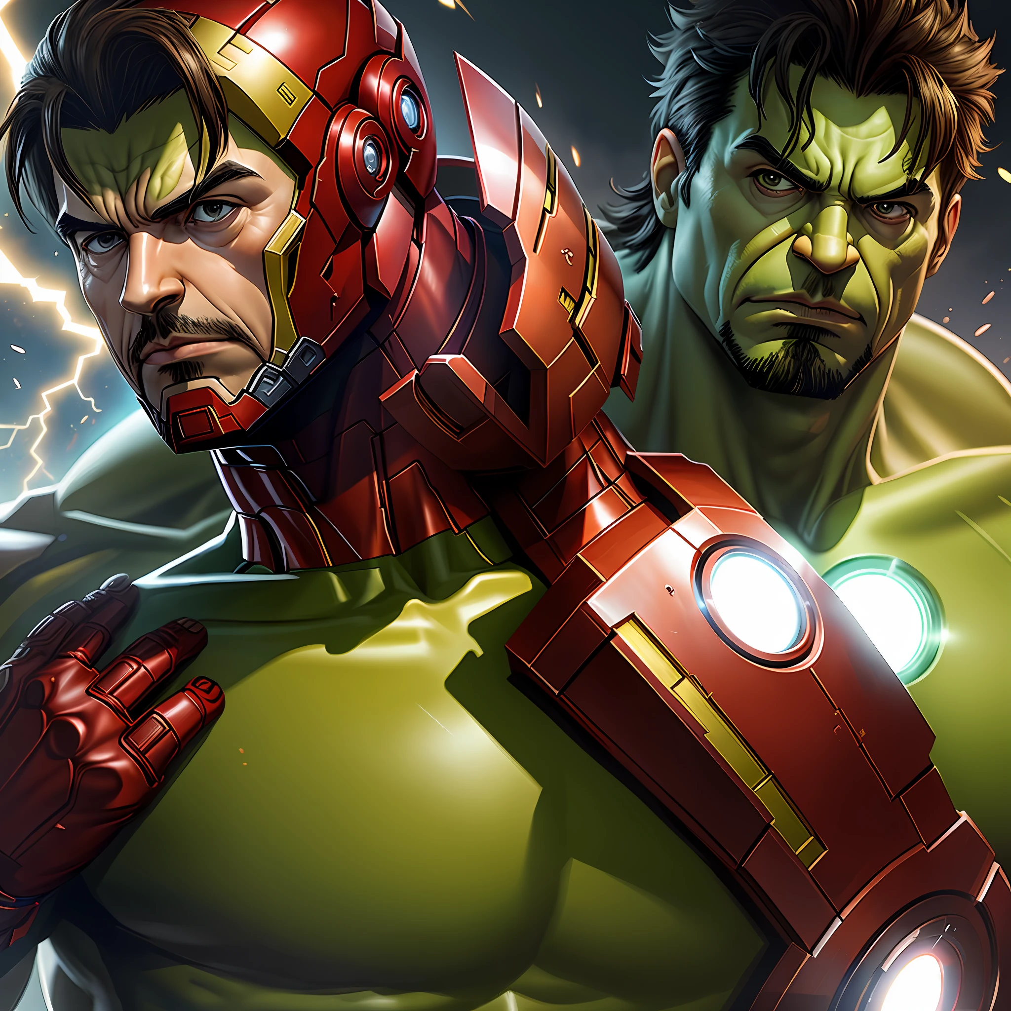 Iron Man spends fighting with the Hulk