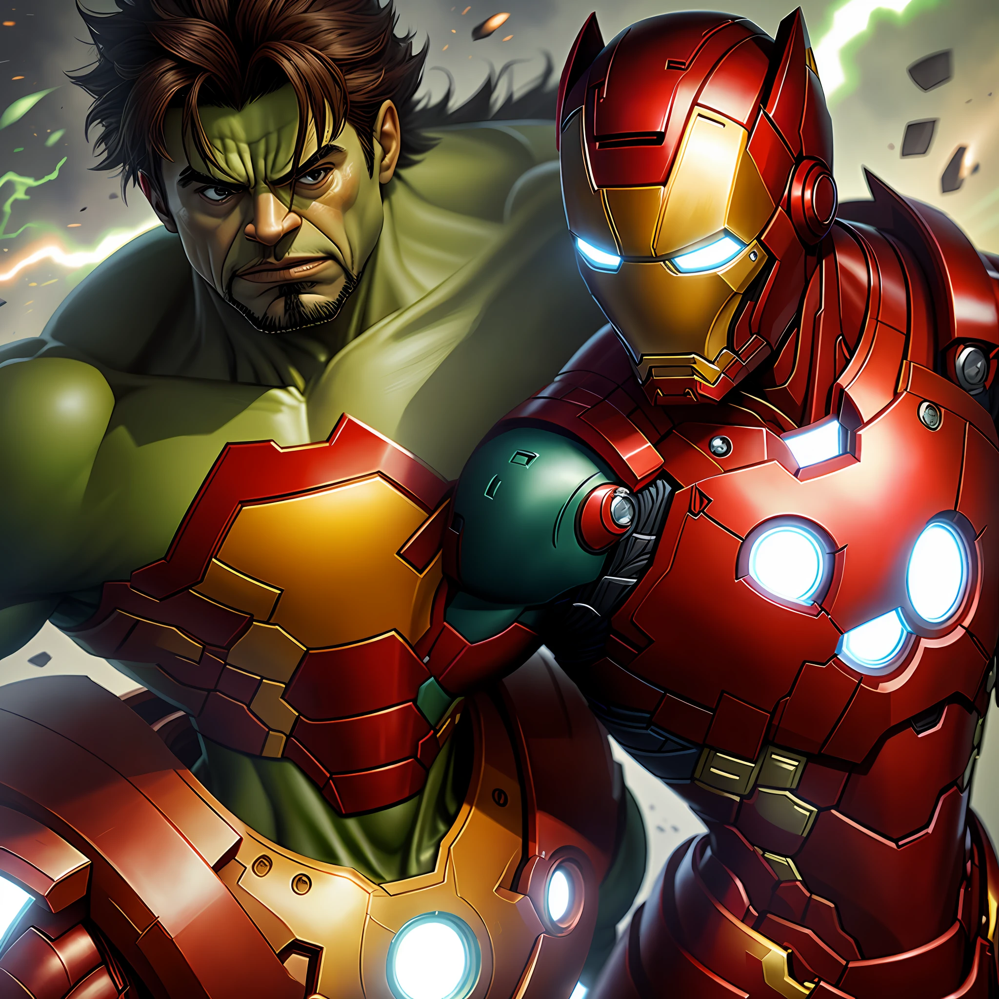 Iron Man spends fighting with the Hulk