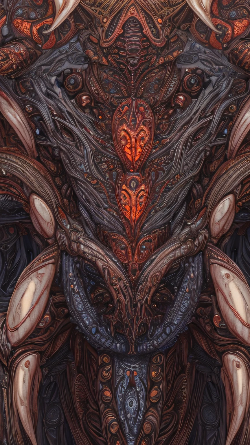 (masterpiece, best quality:1.2),ultra detailed, highest detailed, (body horror:1.4), (biomachine:1.3), (bloody:1.2), living being, (colorful:1.2), Hans Giger, many hands, (zentangle:1.2),