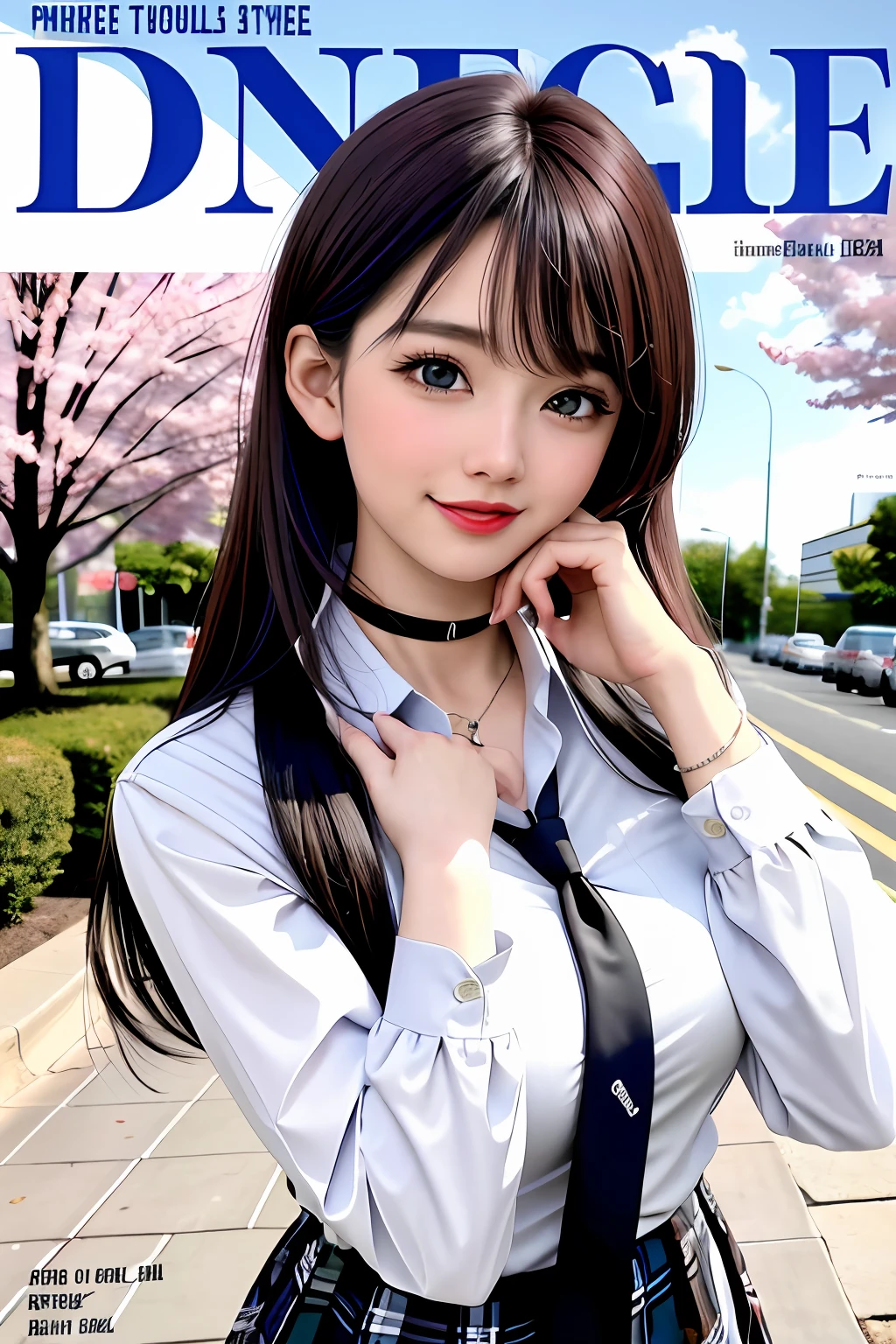 arafed image of a woman in a school uniform posing for a magazine cover, anime girl in real life, beautiful anime high school girl, attractive anime girl, beautiful anime girl, realistic young anime girl, realistic anime artstyle, trending at cgstation, realistic anime 3 d style, sakimichan, trending on cgstation, smooth anime cg art