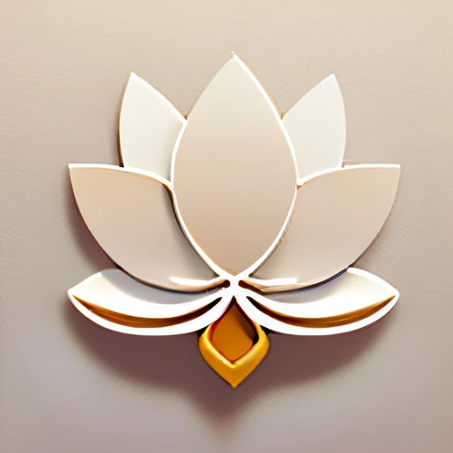 (Simple graphic design, LOGO, pure white background) + bamboo design elements (1.5), lotus design elements (1.2) --auto --s2