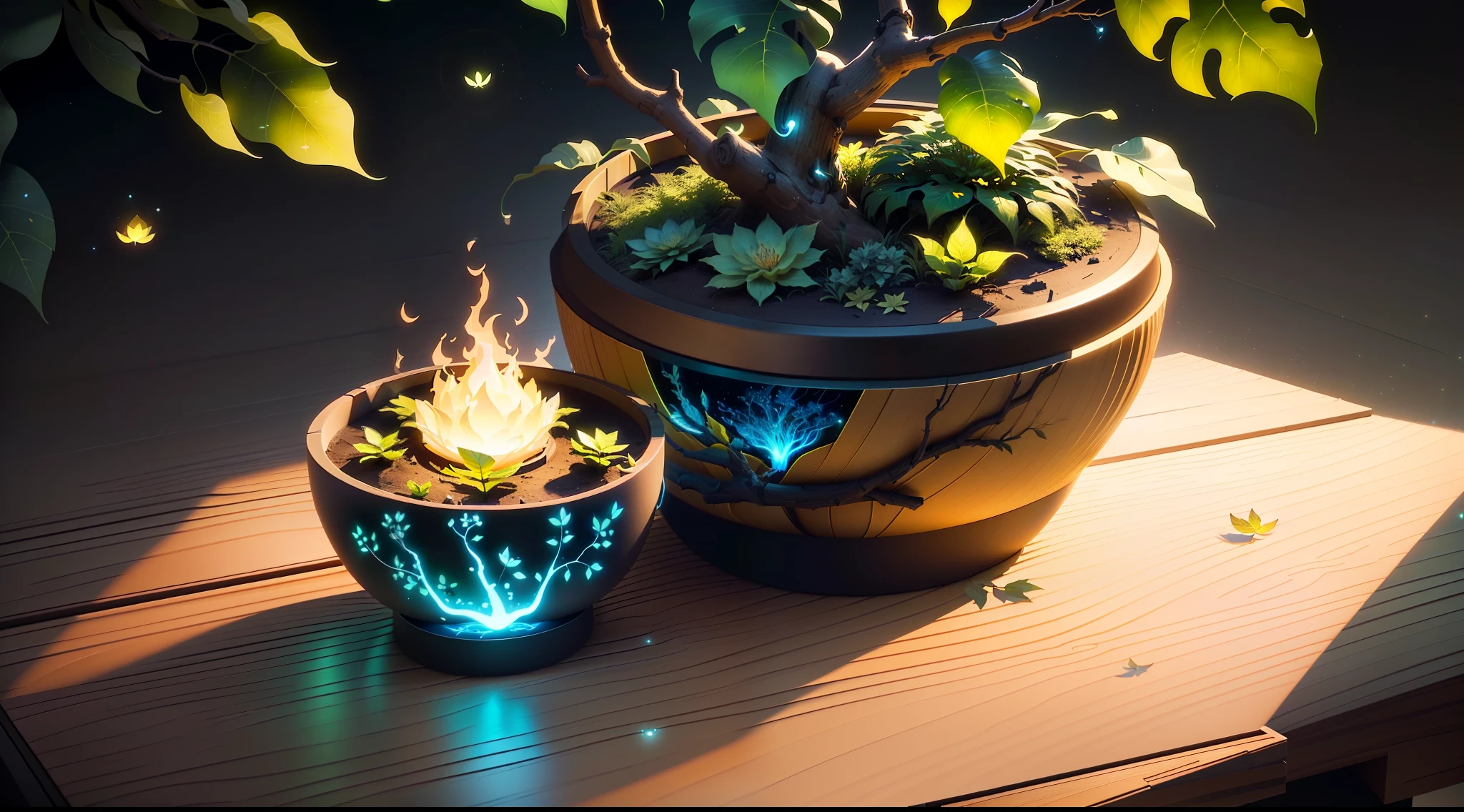 Masterpiece, best quality, (ultra-fine CG unity 8k wallpaper), (best quality), (best shadow), UI interface framework design with jungle theme natural elements. The avatar frame is designed as a circle, surrounded by delicate leaves and branches, and there are fireflies and glowing particle effects, (UI interface box design), (natural elements), (jungle theme), (leaves), (branches), (fireflies), (glow), (particle effects). , isometric 3d, octane rendering, ray tracing, super detailed