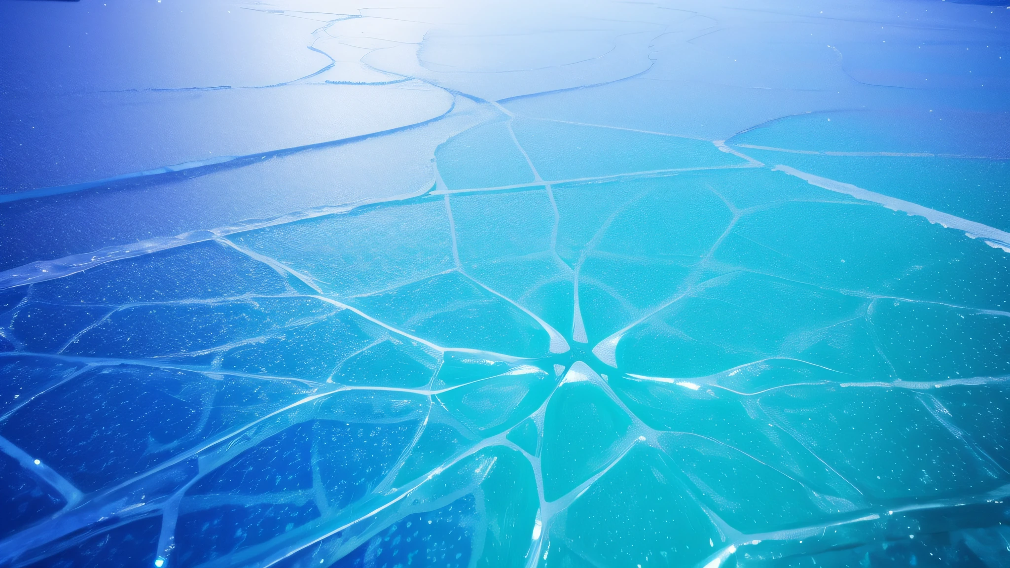 Smooth ice surface, ice pattern, blue-green purple, highly saturated, HD, rich detail, standing flat photo, balanced structure