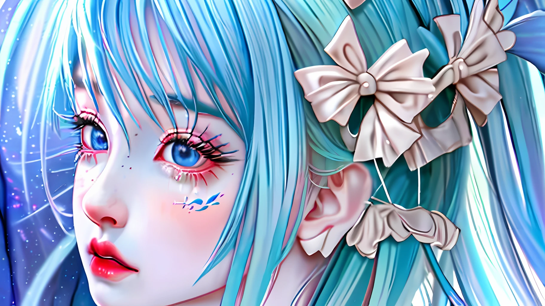 anime girl with blue hair and a flower in her hair, detailed digital anime art, portrait knights of zodiac girl, digital anime illustration, beautiful anime portrait, detailed portrait of anime girl, stunning anime face portrait, anime styled digital art, extremely detailed artgerm, ! dream artgerm, a beautiful artwork illustration, beautiful anime style, digital anime art
