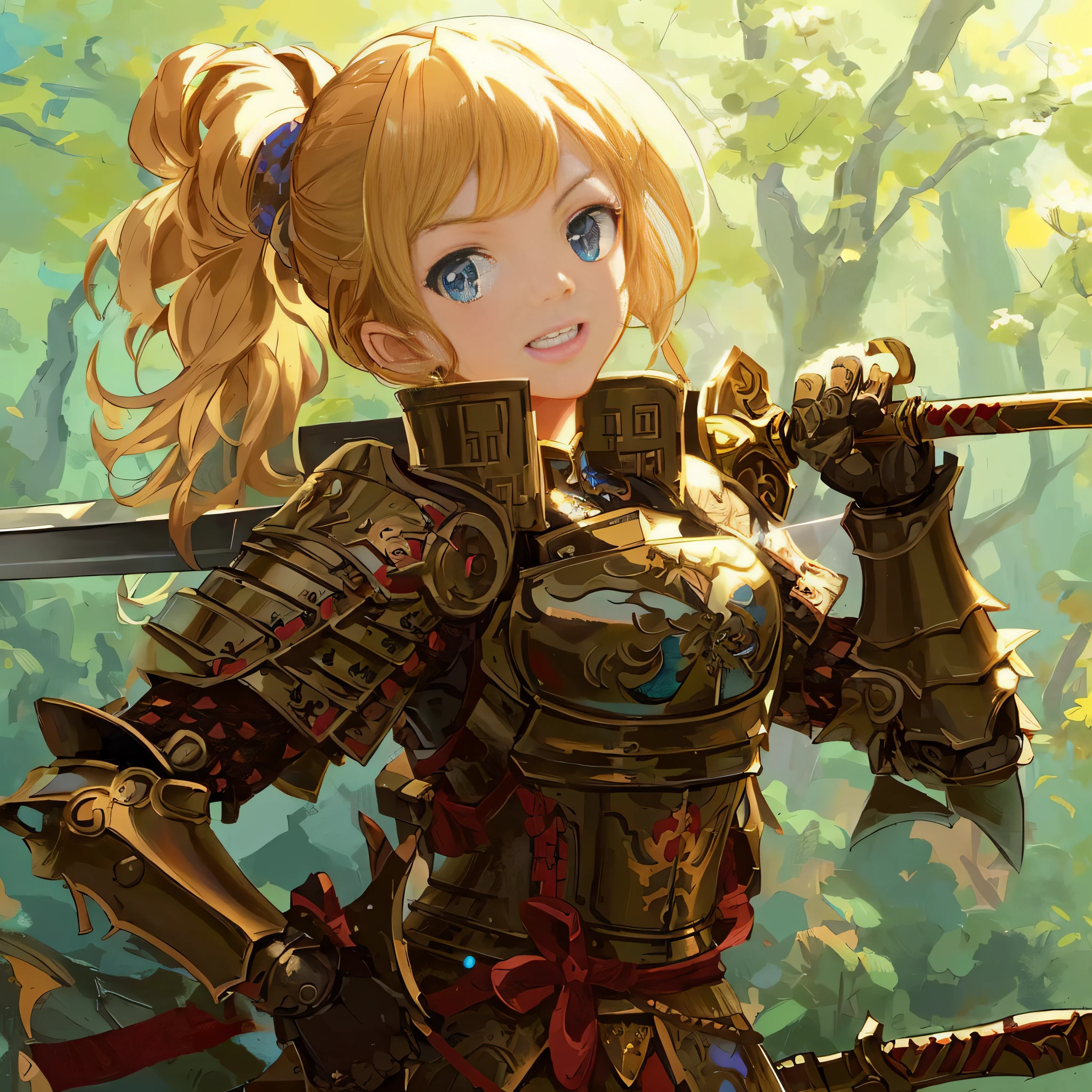a woman in armor holding a sword and a sword, armor girl, crisp clear rpg portrait, anime fantasy artwork, anime fantasy illustration, 2. 5 d cgi anime fantasy artwork, anime character art, detailed anime character art, detailed key anime art, detailed digital anime art, high detailed official artwork, girl in knight armor, beautiful character painting, detailed anime artwork