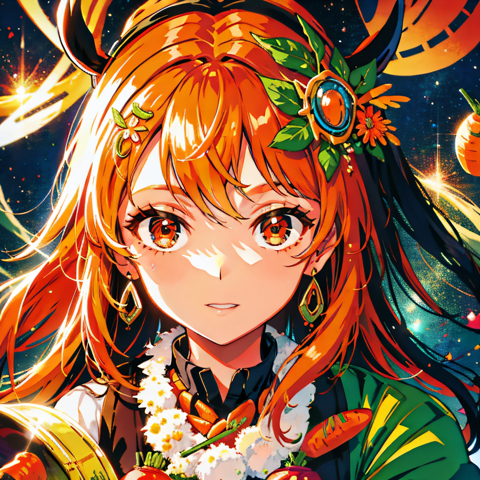carrot hair ornament