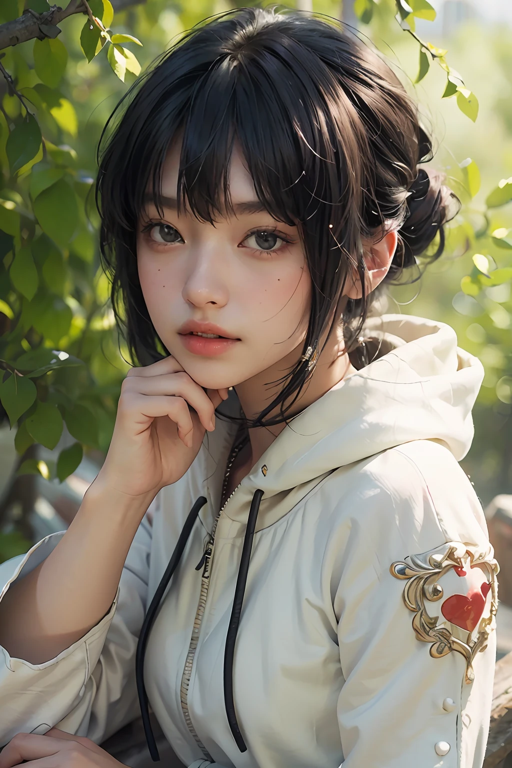 Best quality, masterpiece, ultra high res, (photorealistic:1.4), raw photo, 1girl, off shoulder, cinematic lighting
