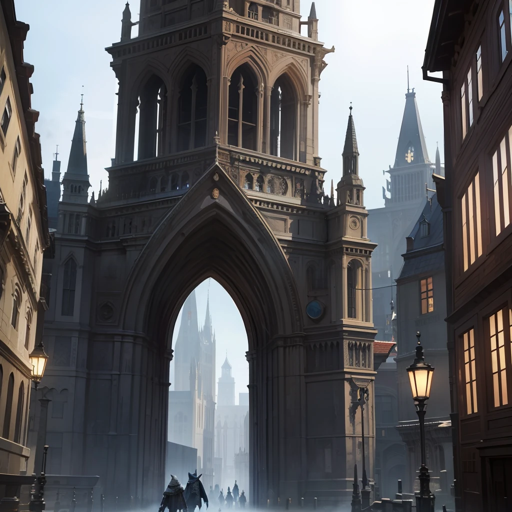 Bloodborne, docter:1.5,monster,city:1.1, 1men:1.2