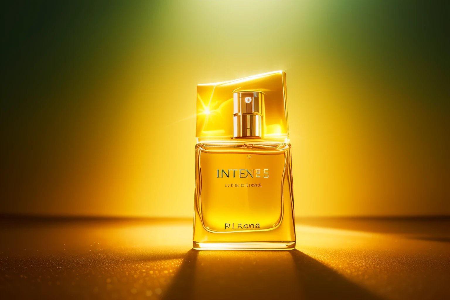A bottle of perfume lying in the water Petals floating in the water, brilliant and dazzling, realistic, photo, canon, dreamy, art, masterpiece, best quality, overhead shot, (very detailed CG unified 8k wallpaper) (best quality), (best illustration), (best shadow) natural, delicate foliage Petals of various colors fall in the air ray tracing, ultra-detailed, label white, background solid color, yellow soft light irradiation, perfume bottle made of glass Intricate atmospheric light refractive illumination engine Unreal 5 cinematic concept photography masterpiece Octane Rendering trends in CGSociety is rendered as