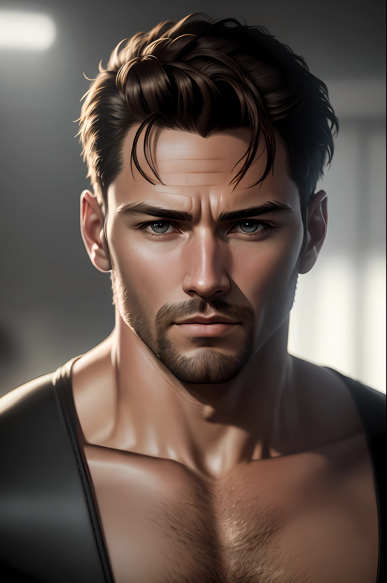 A man named Andrea Mjinka. Realistic, 4k, ultra detailed, epic, cinematic lighting, photography, style, natural light, natural blur, photorealism, cinematic rendering, ray tracing, highest quality, highest detail, Cinematic, Blur Effect, Long Exposure, 4K, Moody Lighting,