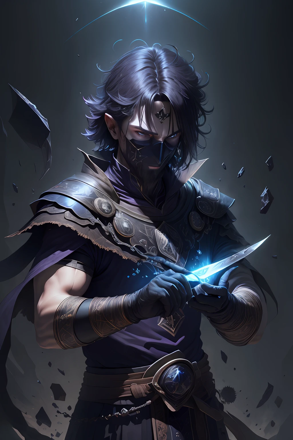 best quality, masterpiece, ultra high resolution, fantastic,
Shadow Magic, Dark Magic, Obsidian, (Obsidian with Knife: 1.5) Umbra Spell, Hidden Blade,