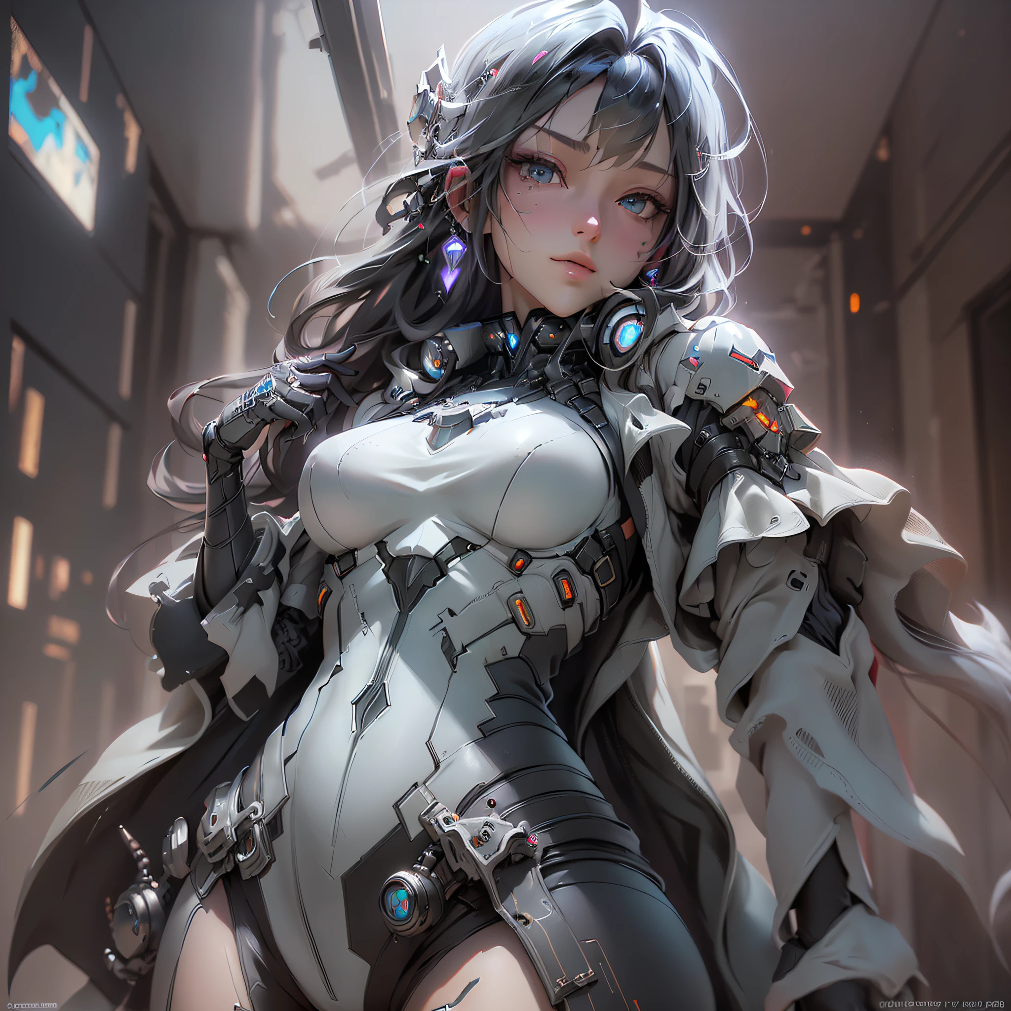 ((Best quality)), ((masterpiece)), (detailed:1.4), 3D, an image of a beautiful cyberpunk female,HDR (High Dynamic Range),Ray Tracing,NVIDIA RTX,Super-Resolution,Unreal 5,Subsurface scattering,PBR Texturing,Post-processing,Anisotropic Filtering,Depth-of-field,Maximum clarity and sharpness,Multi-layered textures,Albedo and Specular maps,Surface shading,Accurate simulation of light-material interaction,Perfect proportions,Octane Render,Two-tone lighting,Wide aperture,Low ISO,White balance,Rule of thirds,8K RAW,