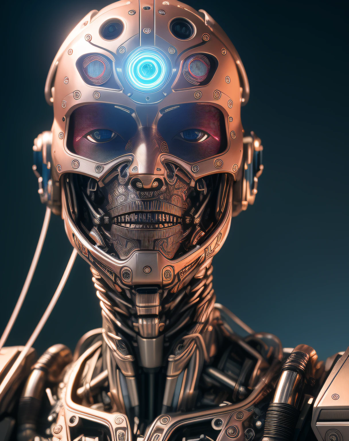 a portrait of sxeyez, cyborg, robotic parts, 100 mm, beautiful studio soft light, rim light, vibrant details, luxurious cyberpunk, lace, hyperrealistic, anatomical, facial muscles, cable electric wires, microchip, elegant, beautiful background, octane render, H. R. Giger style, 8k, best quality, masterpiece, illustration, an extremely delicate and beautiful, extremely detailed ,CG ,unity ,wallpaper, (realistic, photo-realistic:1.37), Amazing, finely detail, masterpiece,best quality,official art, extremely detailed CG unity 8k wallpaper, absurdres, incredibly absurdres, robot, silver halmet, (high detailed skin:1.2),8k uhd, dslr, soft lighting, high quality, film grain, Fujifilm XT3