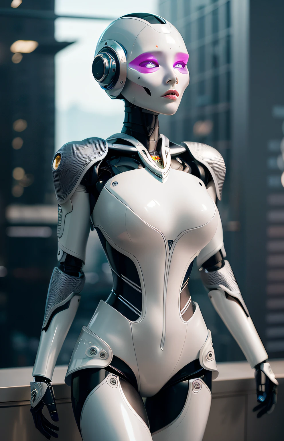 Intricate 3d rendering of highly detailed beautiful ceramic silhouette female robot face, robot, robot part, 150 mm, beautiful studio soft light, rim light, vibrant details, luxurious cyberpunk, lace, surreal, anatomy, facial muscles, cables wires, microchip, elegant, beautiful background, octane rendering, HR Giger style, 8k, best quality, masterpiece, illustration, very delicate and beautiful, very detailed, CG, unity, wallpaper , (fidelity, fidelity: 1.37), amazing, fine detail, masterpiece, best quality, official art, very detailed cg unity 8k wallpaper, absurd, unbelievably absurd, robot, silver helmet, full body