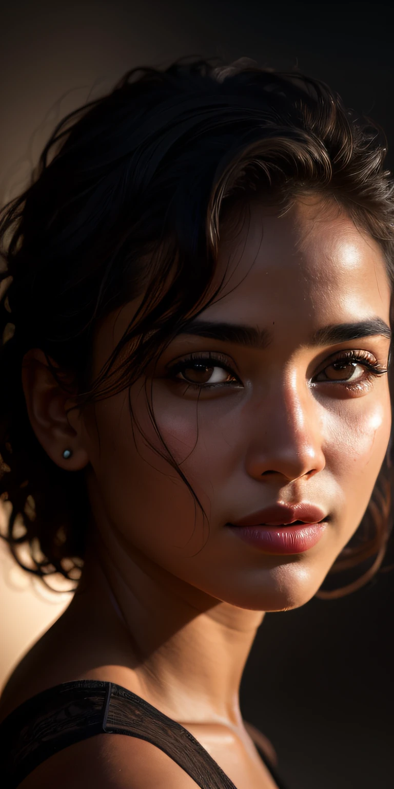 8k, RAW Photo, Best quality, masterpiece,(photorealistic:1.4) , (lip gloss, eyelashes, smiling, bright face, glowing skin, best quality, ultra high resolution, depth of field, chromatic aberration, caustic, wide lighting, natural shading) ultra high res, front view, big breast size, raw photo, 1girl, Indian girl, indian girl face, red dress, perfect face, in the dark, deep shadow, Cold light, caustics, looking at the viewer with a serene bliss, volumetric light, foggy background, rim light, edge light, backlit hair, Low Key, bloom, track equipment, outside the field, ((thin, thin)), photorealistic, photograph, masterpiece, realistic, realism, photorealism, high contrast, photorealistic digital art trending Artstation 8k HD high definition detailed realistic, detailed, skin texture, hyper detailed, realistic skin texture, armature, best quality, ultra high res, (photorealistic) (1.4), high resolution, detailed, raw photo, sharp re, lee jeffries nikon d850 film stock photo 4 kodak port 400 camera f1.6 lens rich colors hyper realistic lifelike texture dramatic lighting irrealengine trends on artstation cinestill 800