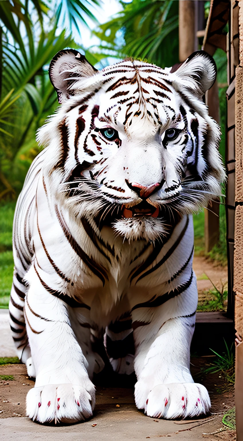 A white tiger