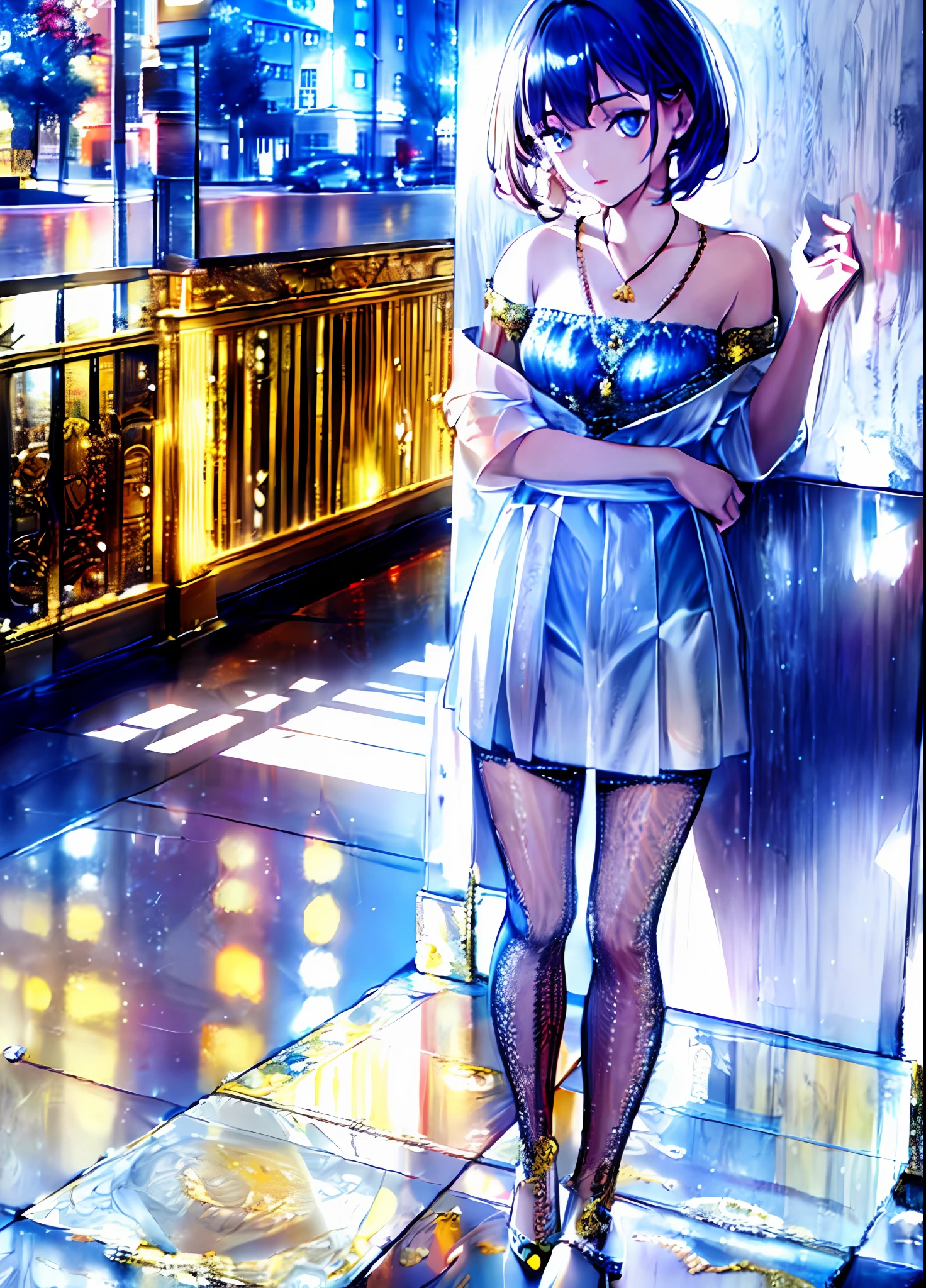 (masterpiece), (best quality), (super detailed), (illustration), (one girl), (fashionable clothes), standing, fashion model, fine beautiful eyes, delicate beautiful face, (shine), focus on face, best lighting, best shadow