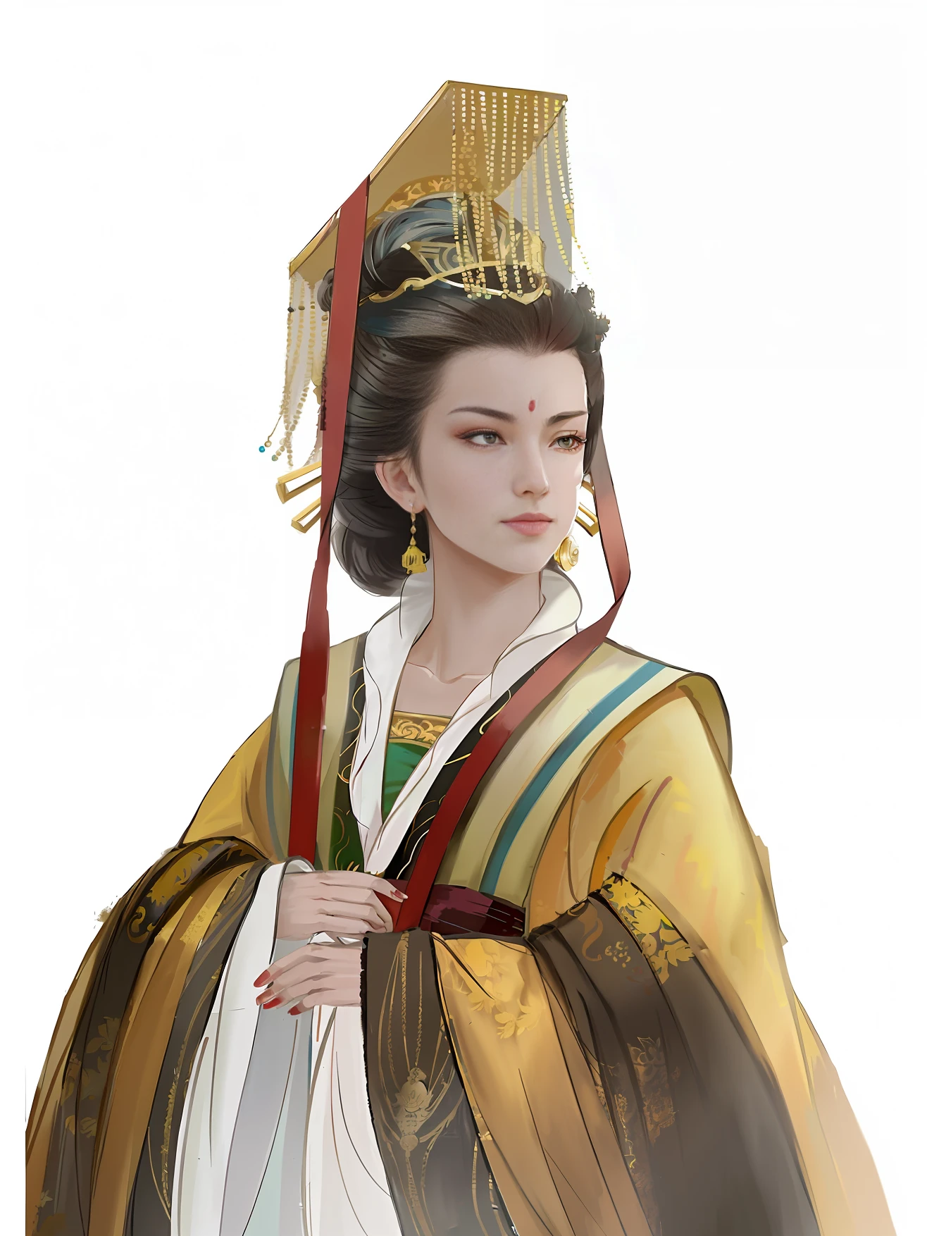 Wu Zetian, Tang Dynasty, Female Emperor, Older Women, American Cartoon Style, (Dark Mirror: 1.1), Epic Realism, Halo Portrait, Sunglasses, Blue Eyes, Plaid Scarf, White Hair by Atey Ghailan, by Greg Rutkowski, by Greg Tocchini, by James Gilleard, by Joe Fenton, by Kaethe Butcher, Gradient Yellow, Black, Brown and Magenta Color Scheme, Grunge Aesthetics!!! Graffiti tag wall background, Greg Rutkowski and Artgerm's art, soft cinematic light, Adobe Lightroom, photolab, HDR, complex, highly detailed, (depth of field: 1.4), faded, (neutral:1.2), (HDR:1.4), (pastel color:1.2), hyperdetail, (artstation:1.4), film, warm light, dramatic light, (complex detail: 1.1), complex background, (Rutkowski: 0.66), (teal and orange: 0.4)