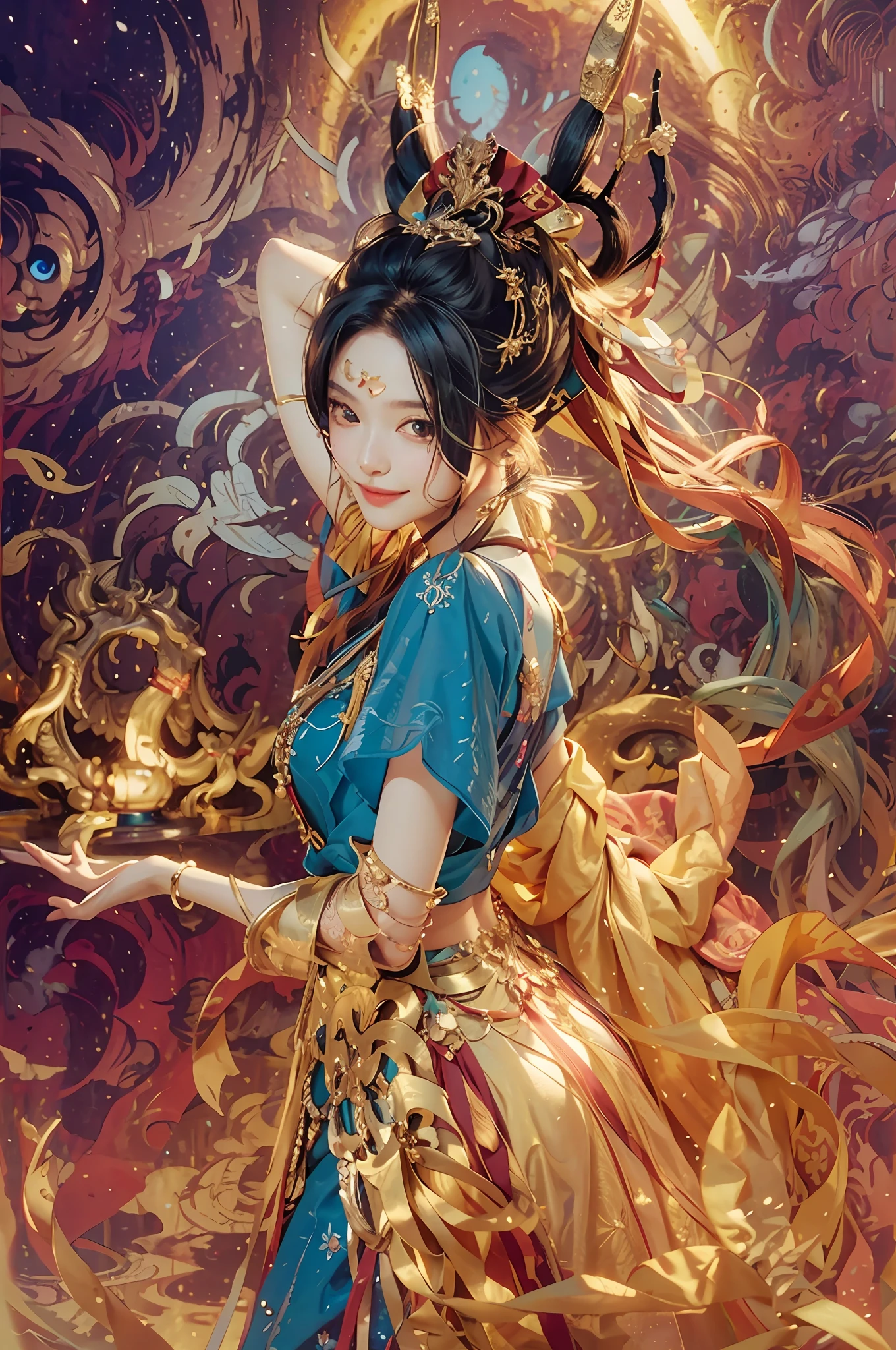 best quality, masterpiece, ultra high res, photorealistic, 1girl, offshoulder, smile