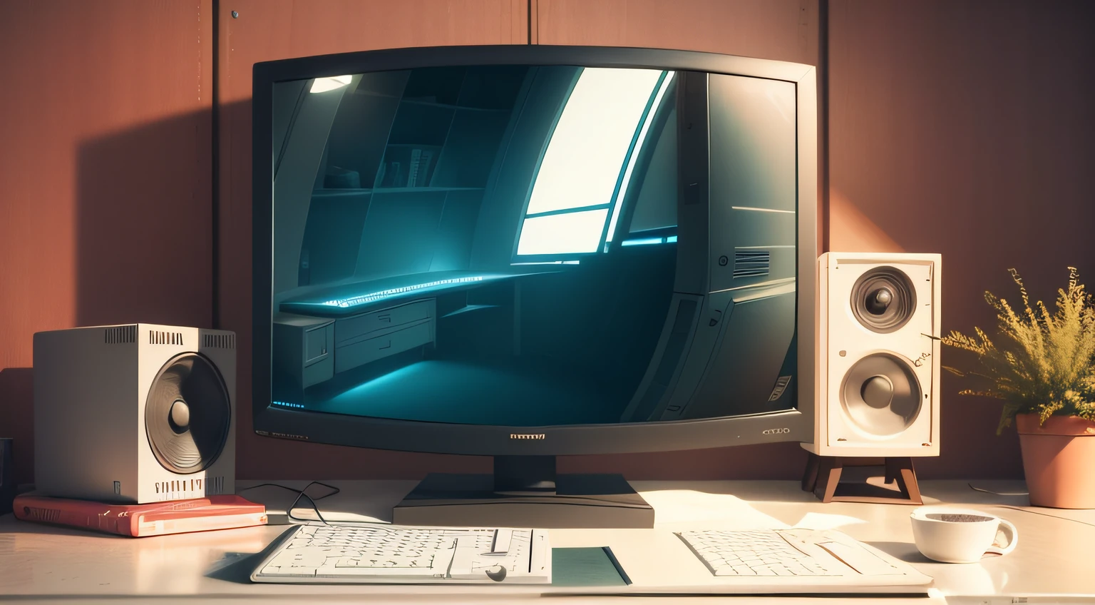 film still, tv switer, 2020s sitcom style, computers, no paintings, sophisticated, symbolic