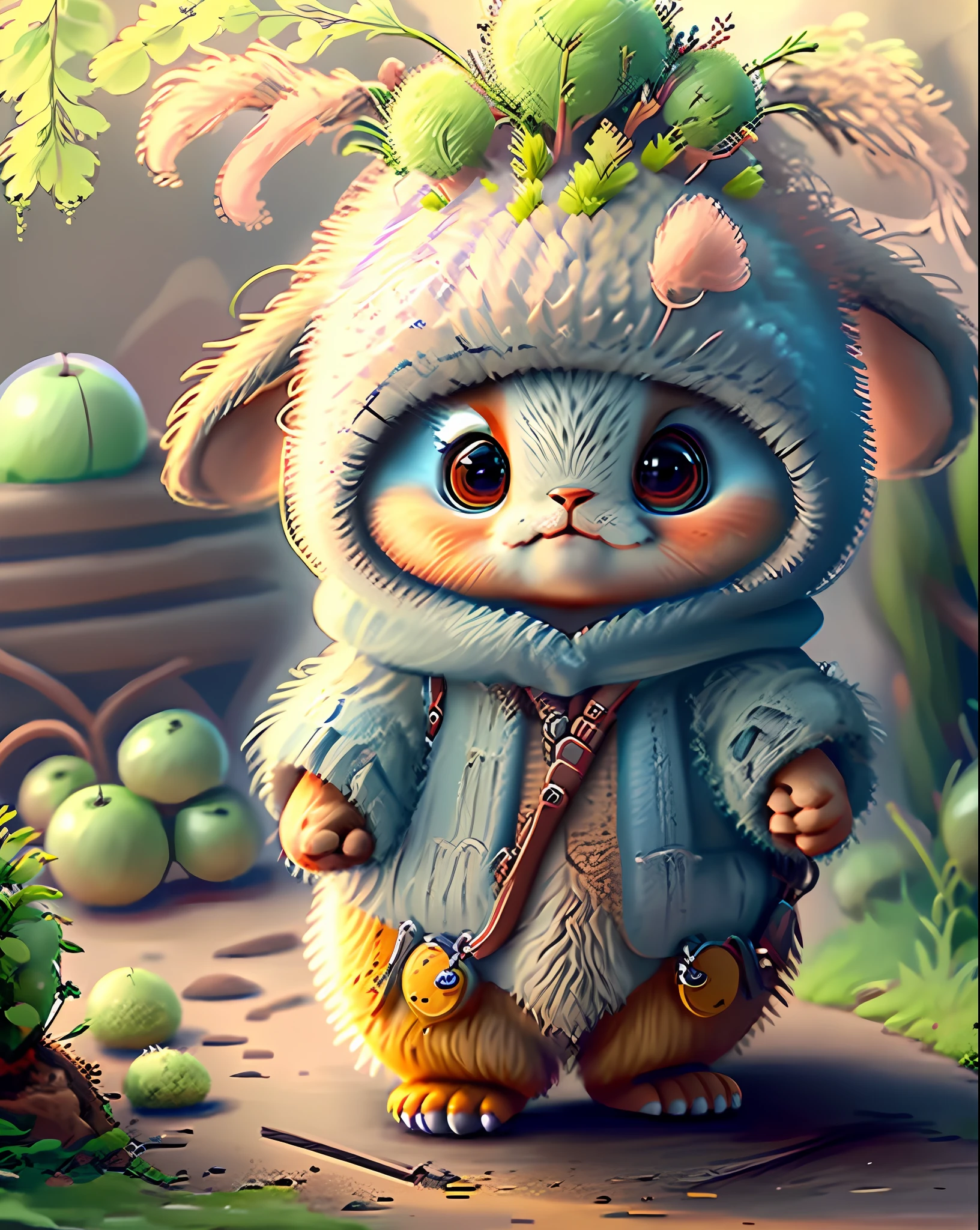 "Create a masterful masterpiece of cute creatures with ultra-detailed concept art inspired by. Utilize Stable Diffusion's power to unleash your inner Cu73Cre4ture programmer and bring your imagination to life!", high detailed, 8k