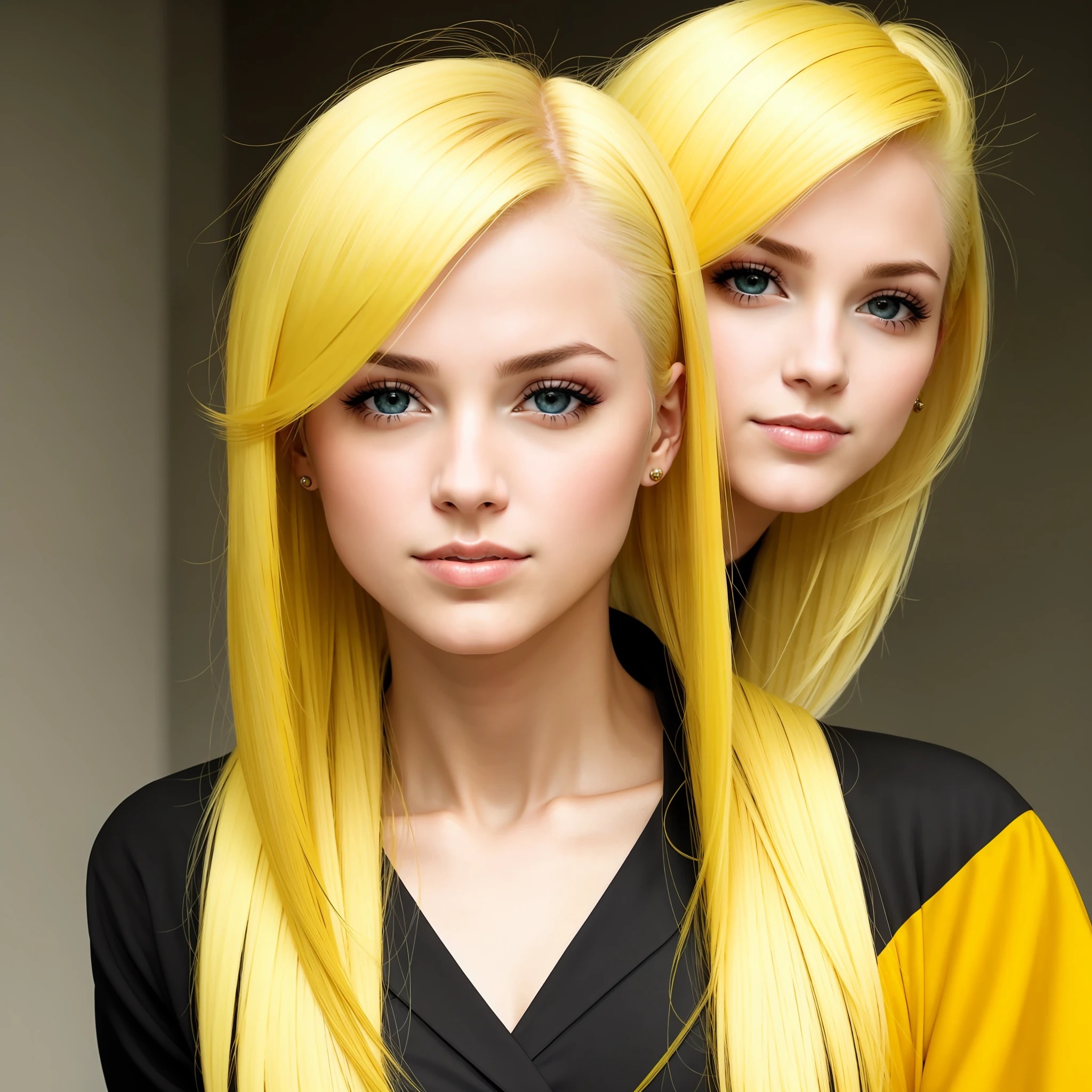 Beauty with yellow hair