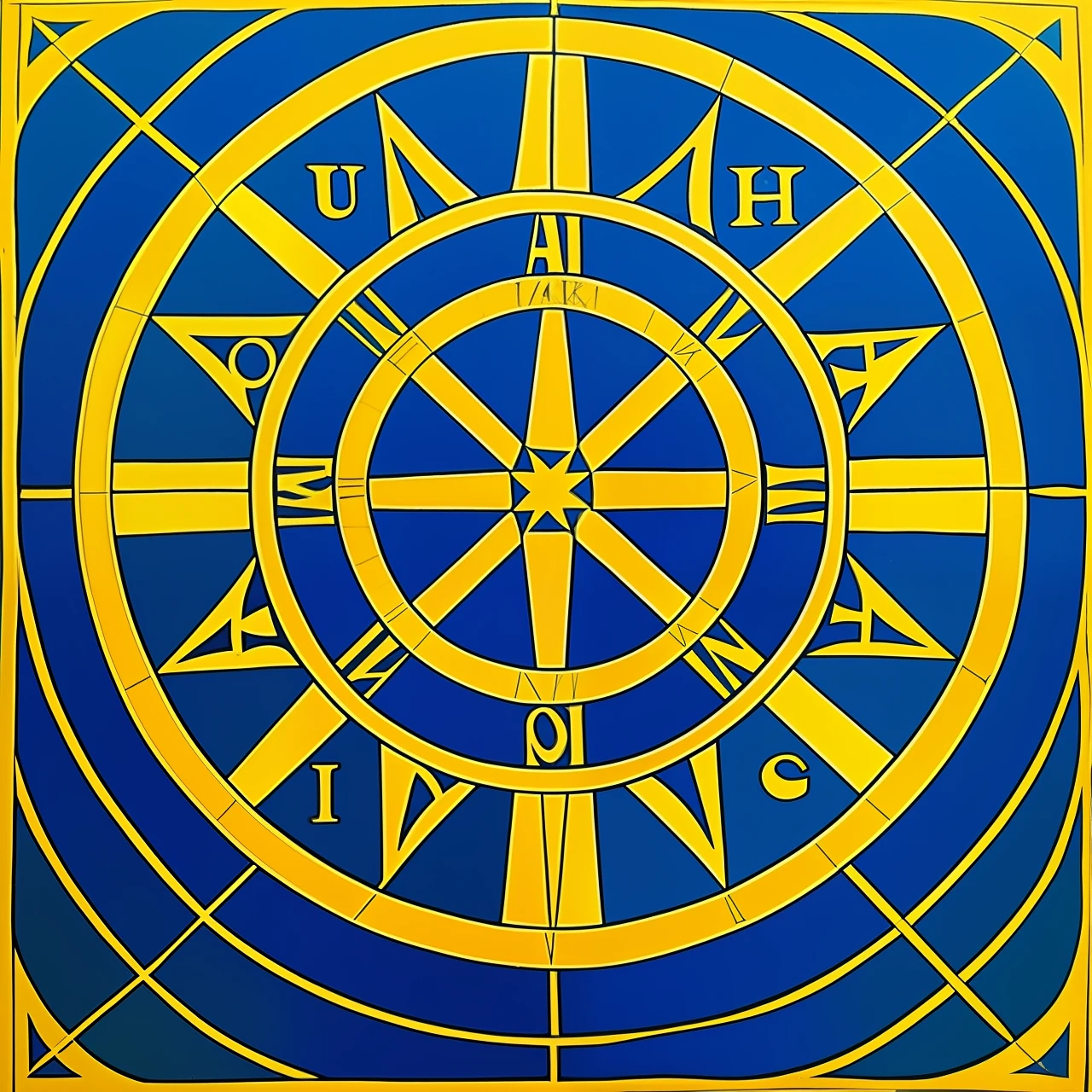 Create prompts for an image of the very medieval enneagram