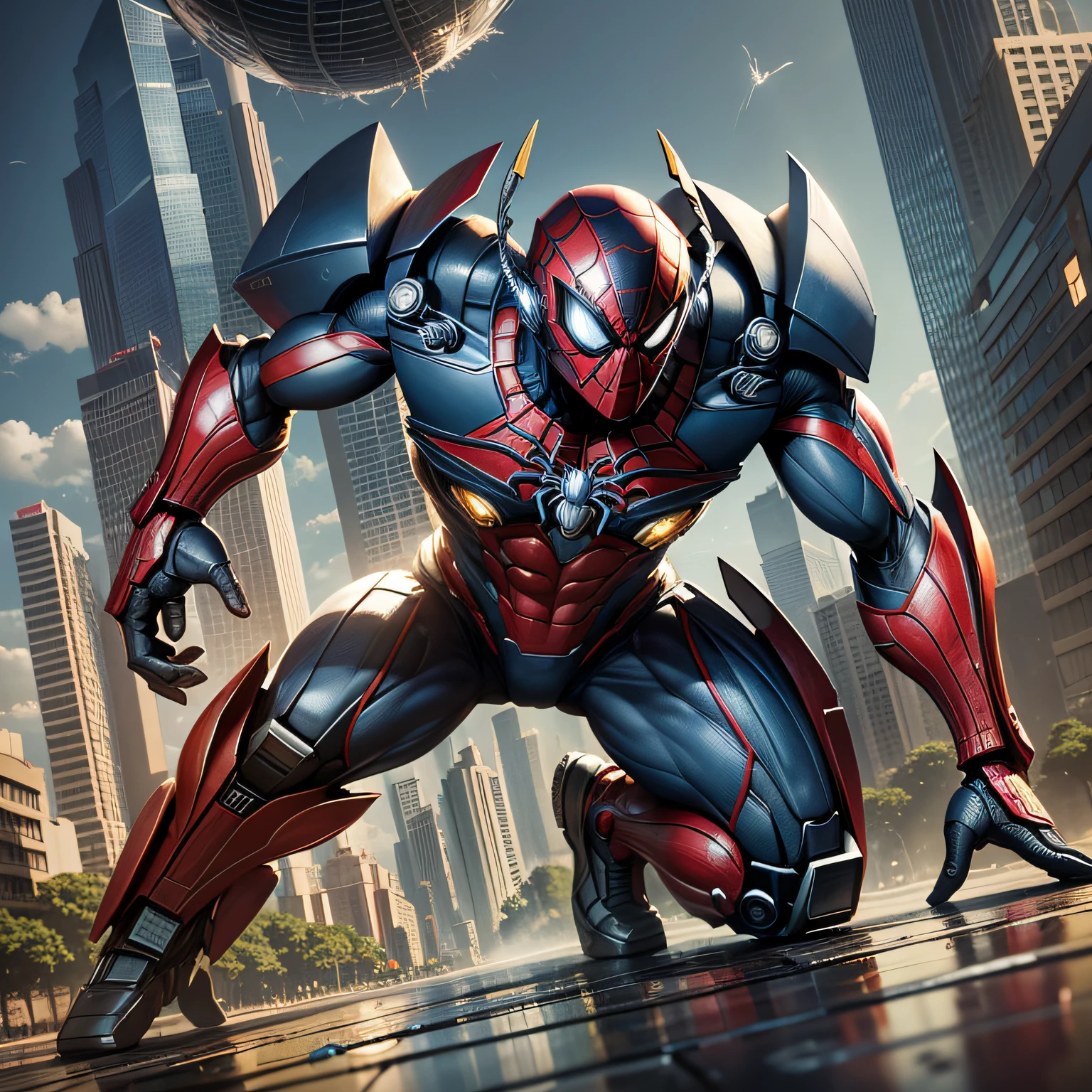 transformers man spider 8k --auto --s2