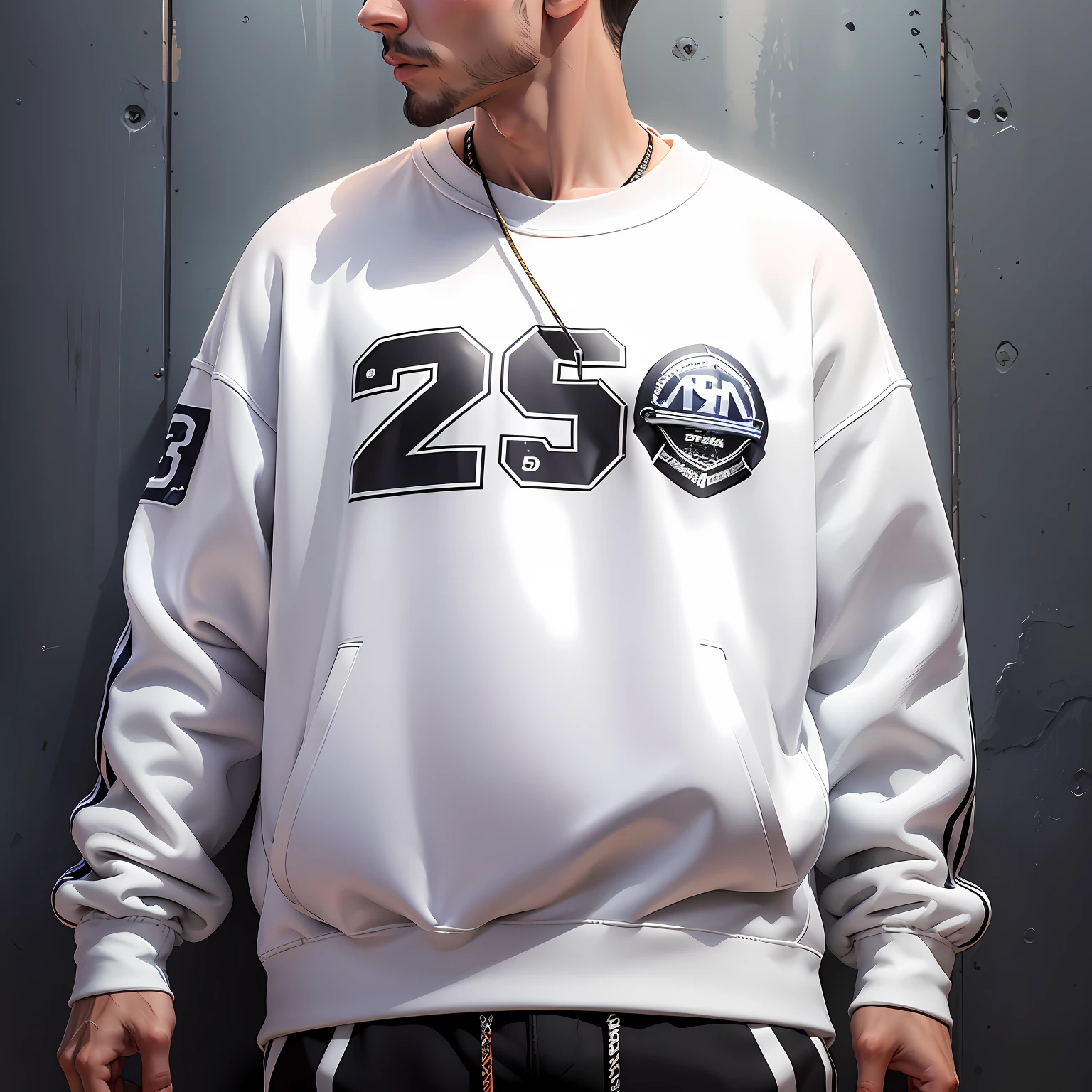 (ultra-realistic streetwear:1.2),(sweatshirt, cap),23 years,white,(high quality, high resolution) --auto --s2