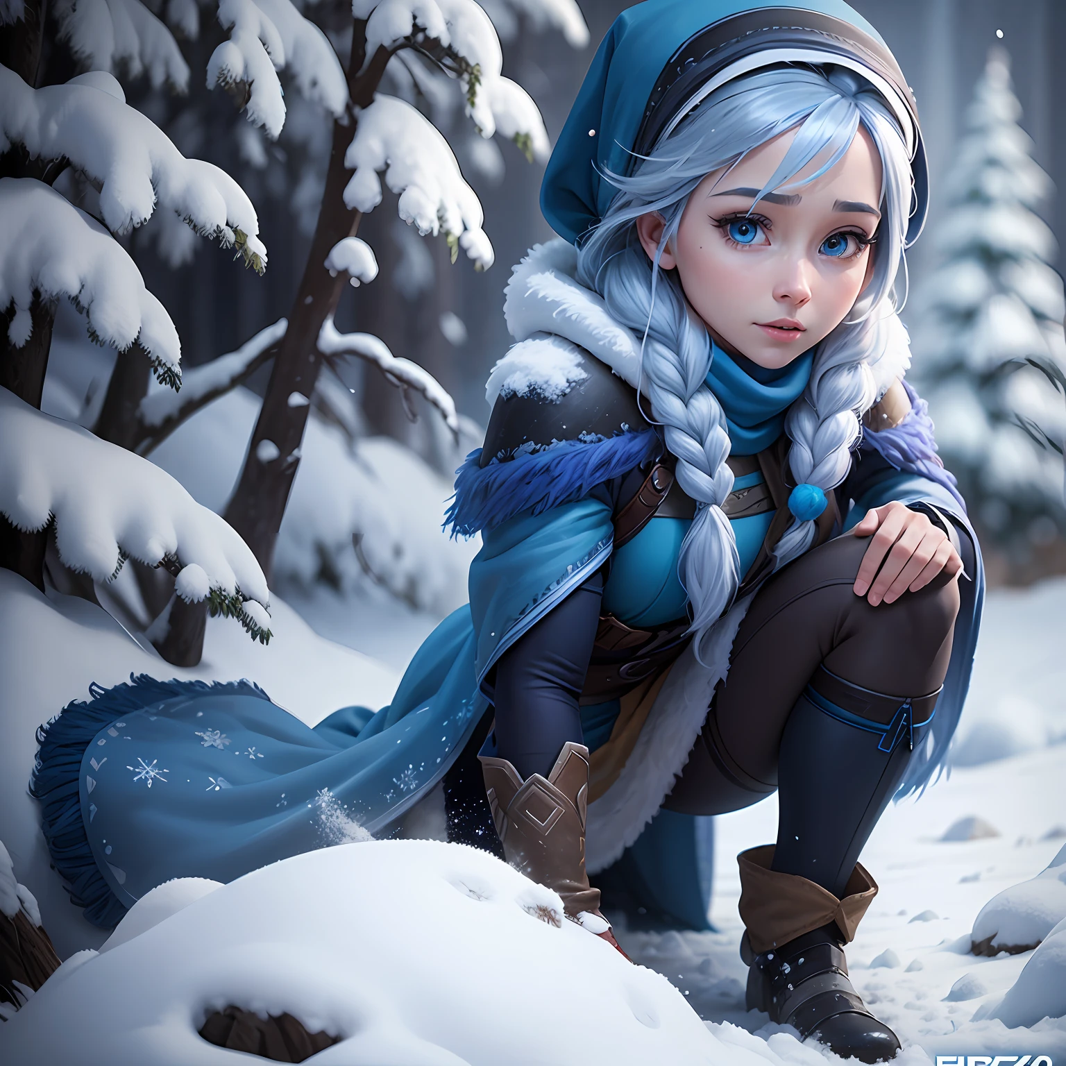 8k animation, character Ana from the movie Frozen --auto --s2
