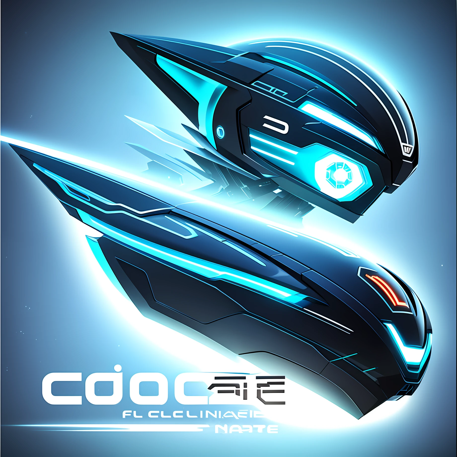 Create a futuristic logo with the name Ale