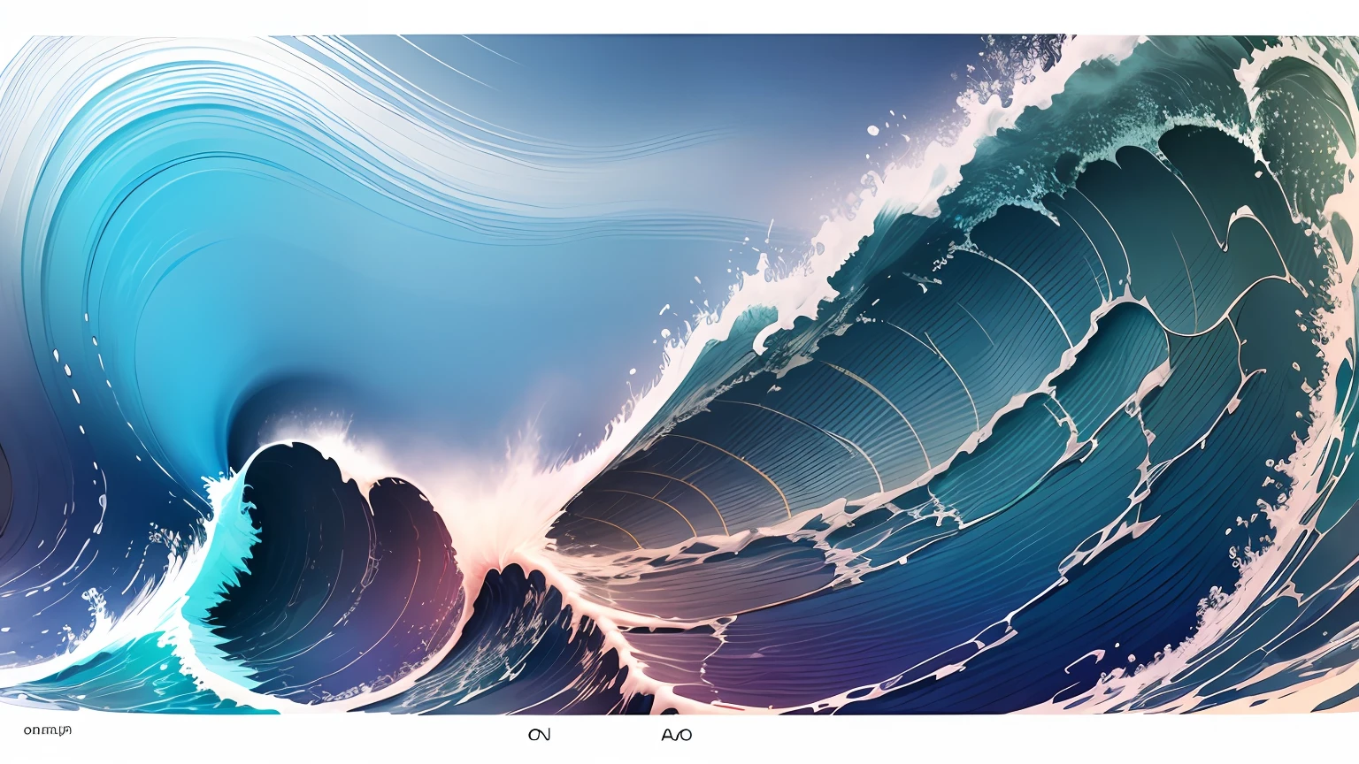 Wave sound composed of colors, textures,patterns