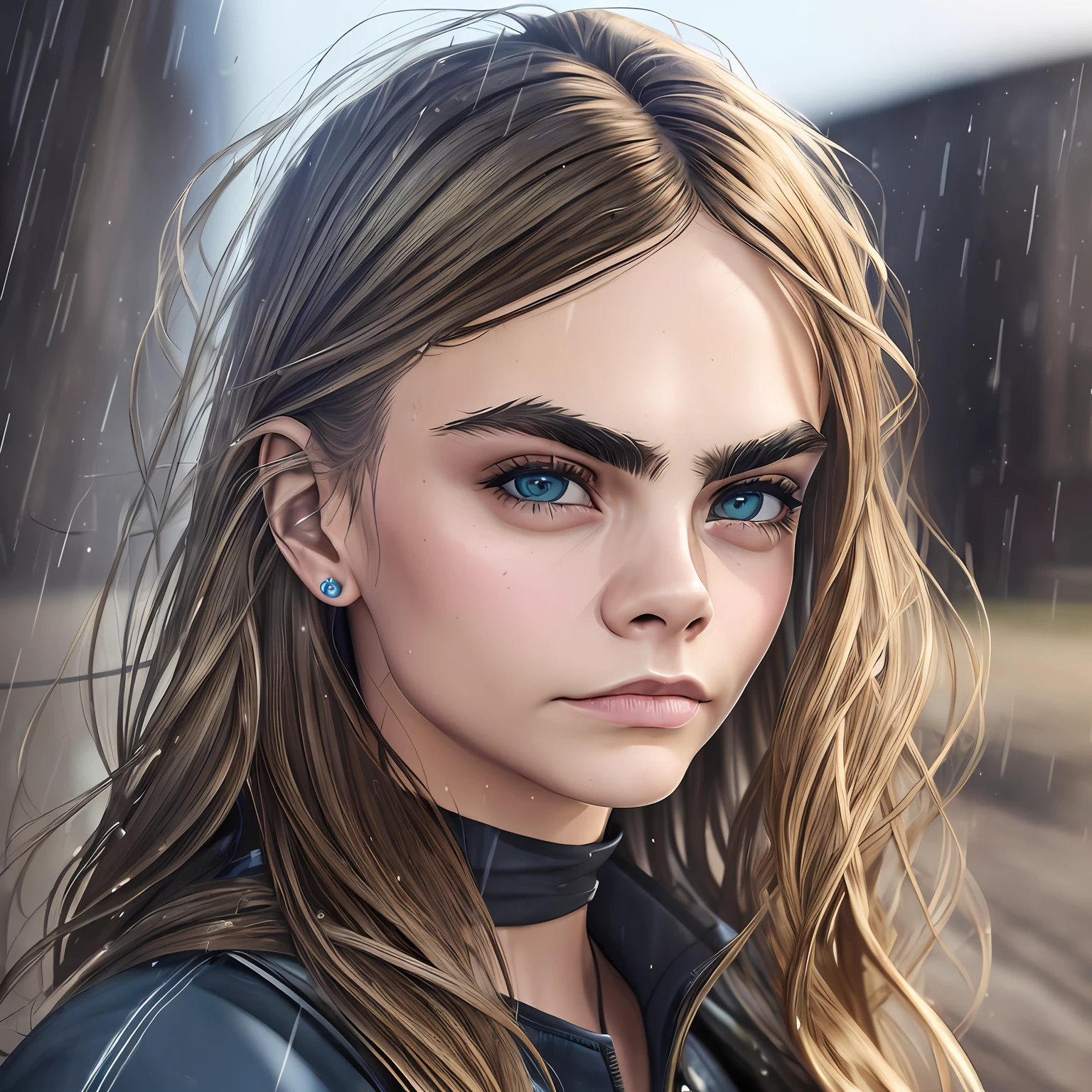 (cara delevingne: 4), (portrait: 3), (dreaming:1.5), (beautiful face: 1.8), (very wet hair: 1.6), (bar: 1.7), evening light, (very realistic: 1.5), extremely detailed, 8yk, raw photo, high level of detail, (ray tracing), (masterpiece), (best quality), high resolution, (realistic: 1.4), physically based representation, ultra-realistic --auto --s2
